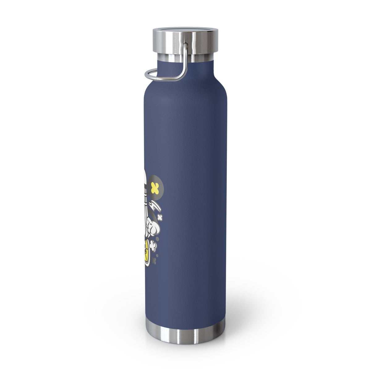 22oz Copper Insulated Water Bottle with Cartoon Design - CV35
