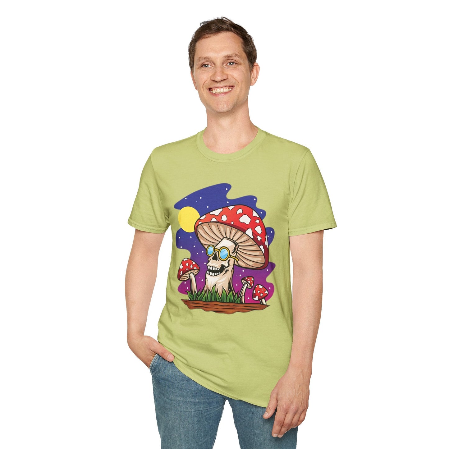 Mashroom Mushroom Tee Shirt Unisex Funny Fungus Design Softstyle 64000 Cotton Tee