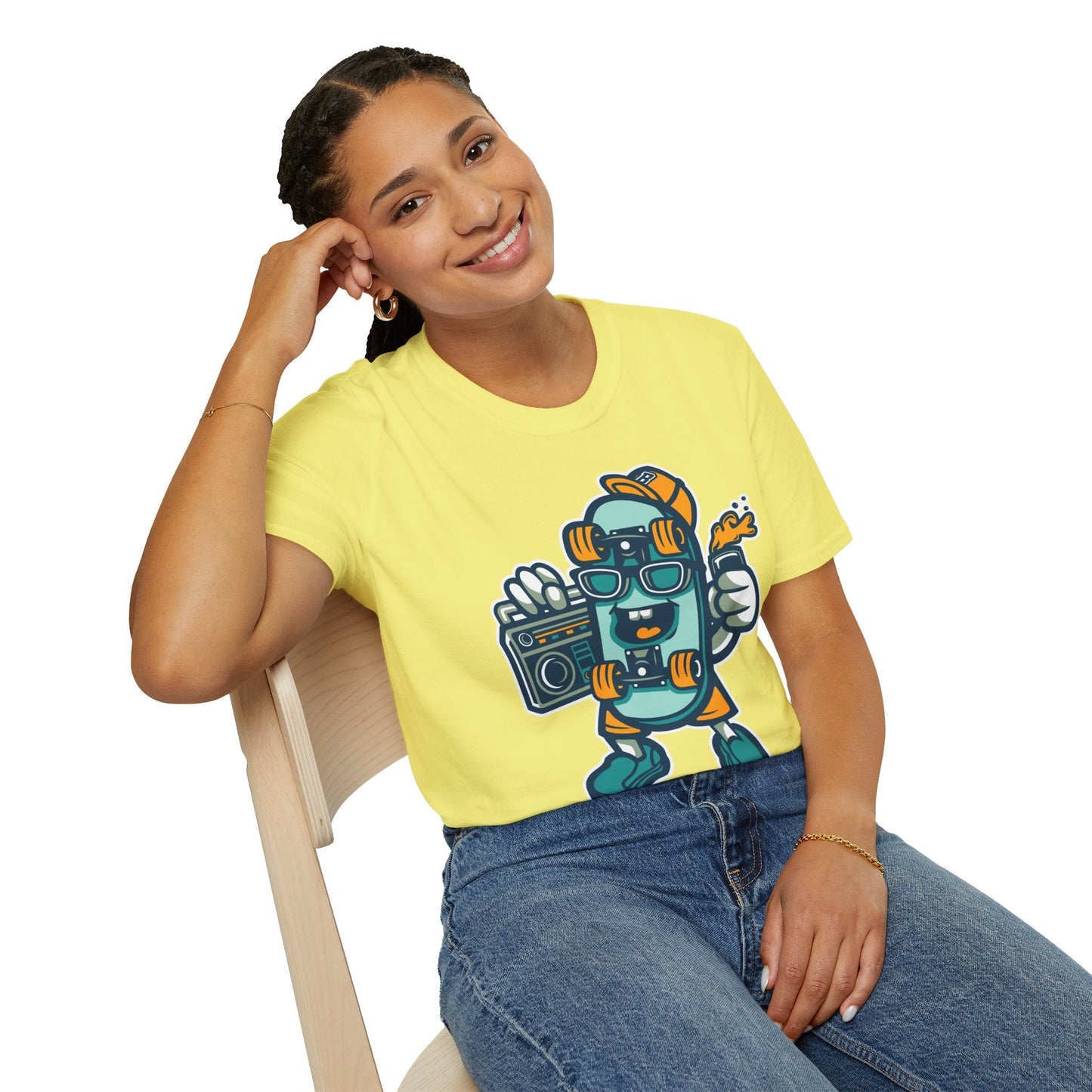 Cartoon Animation T Shirt Unisex Funny Tee Gildan Softstyle 64000 Ring Spun Cotton