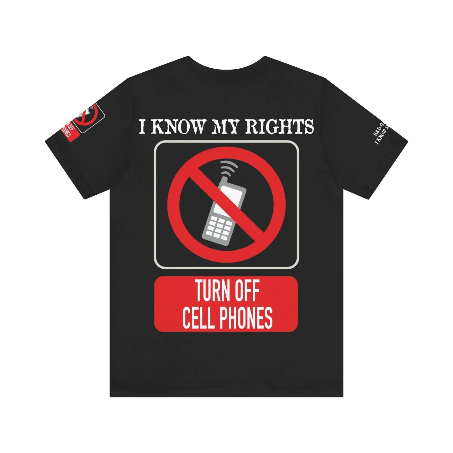 Red Stamp Tee Shirt 100 Percent Cotton From Bad Galaxy Eco Friendly Inks Made To Order In USA