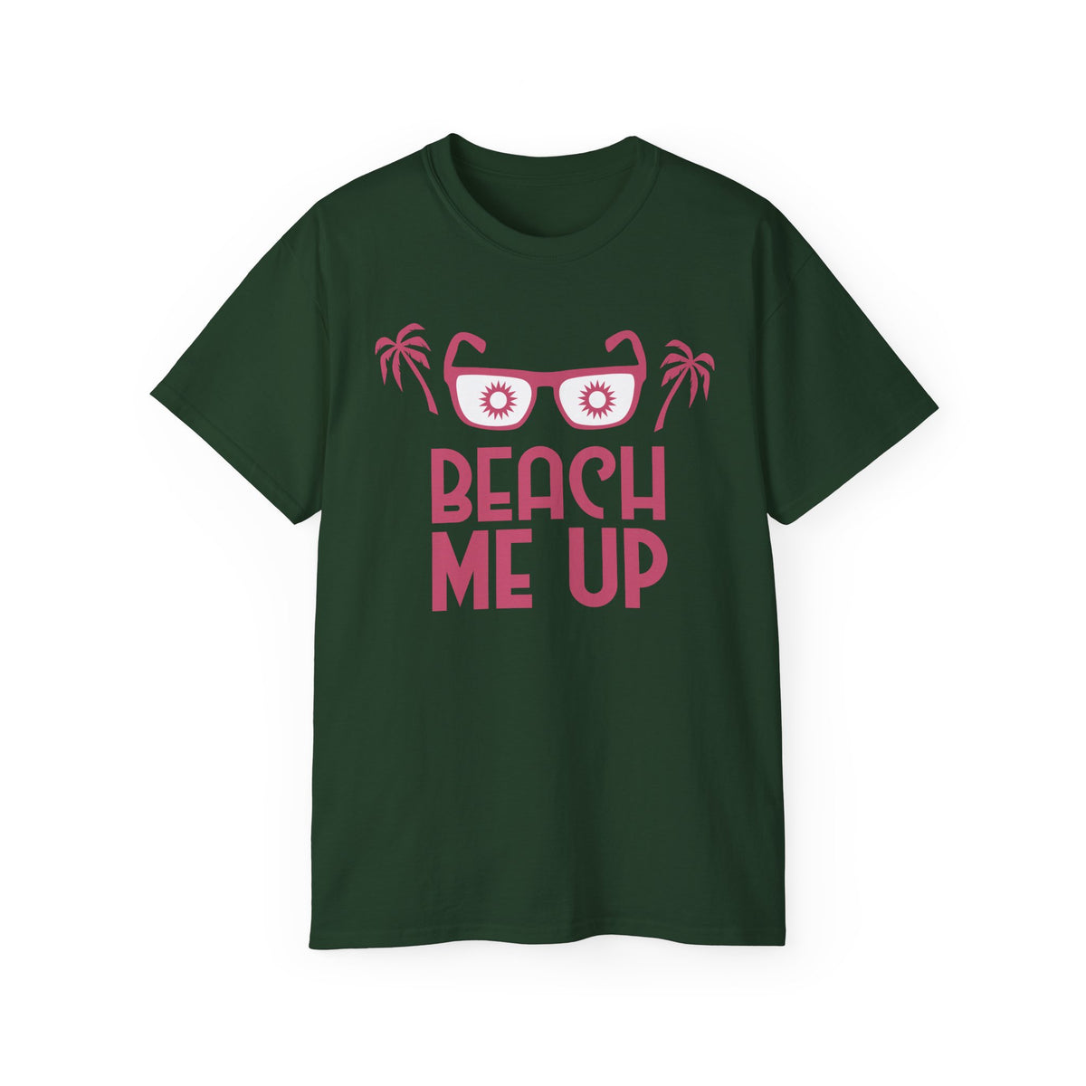Beach Me Up Tee | Sunglasses Palm Trees Retro Pink Summer Shirt
