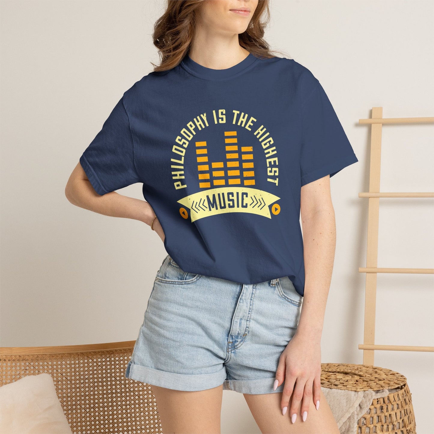 Music Graphic Design Unisex Cotton T-shirt  m42
