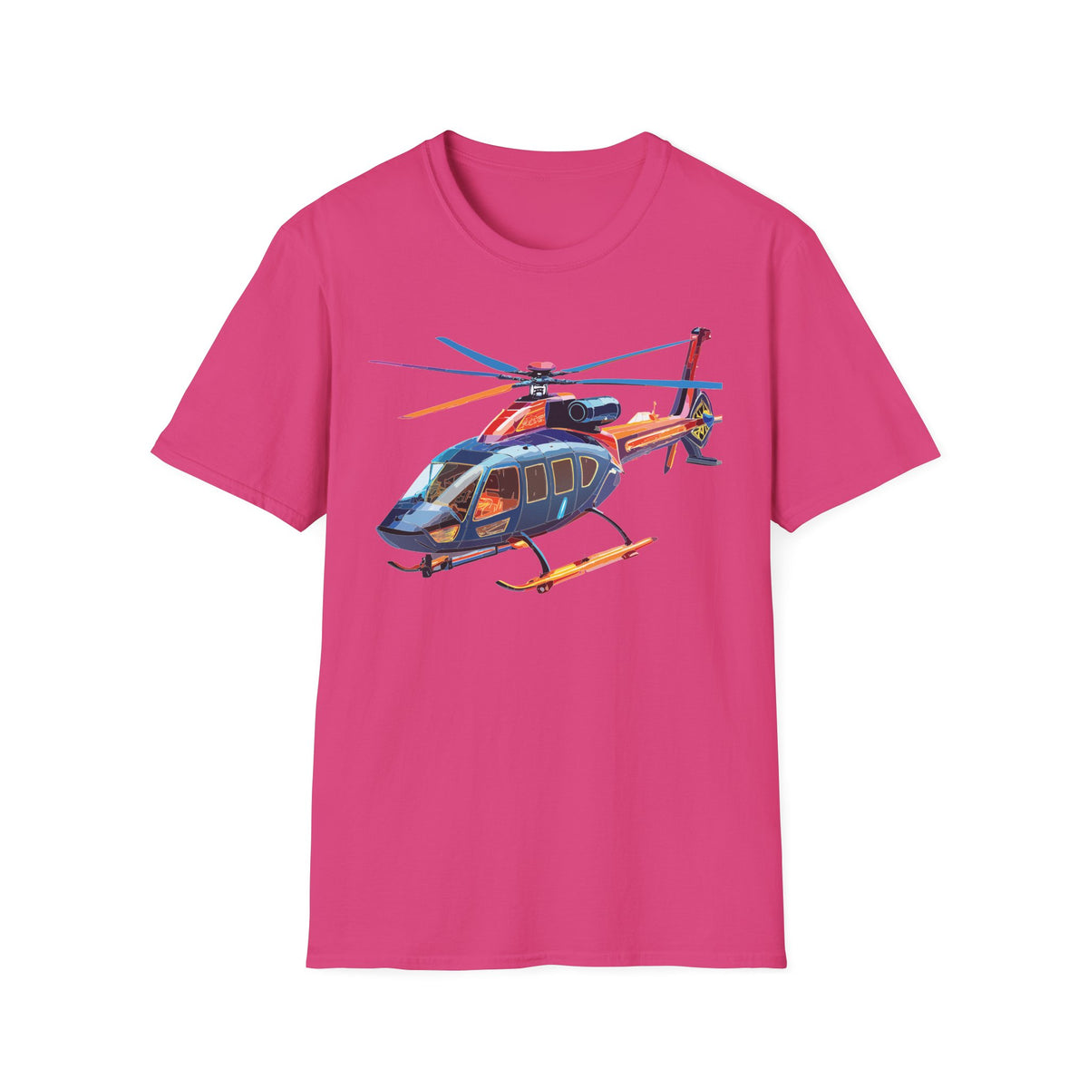 Chopper Helicopter Graphic Tee Gildan Unisex 100 Cotton Tee Shirt c07