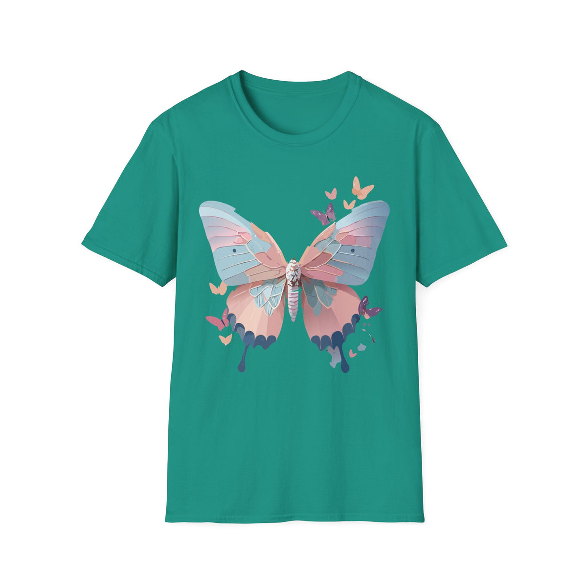 Watercolor Butterfly T-Shirt – Colorful Nature-Inspired Gift Graphic Tee Unisex 100 Cotton Gildan T-Shirt