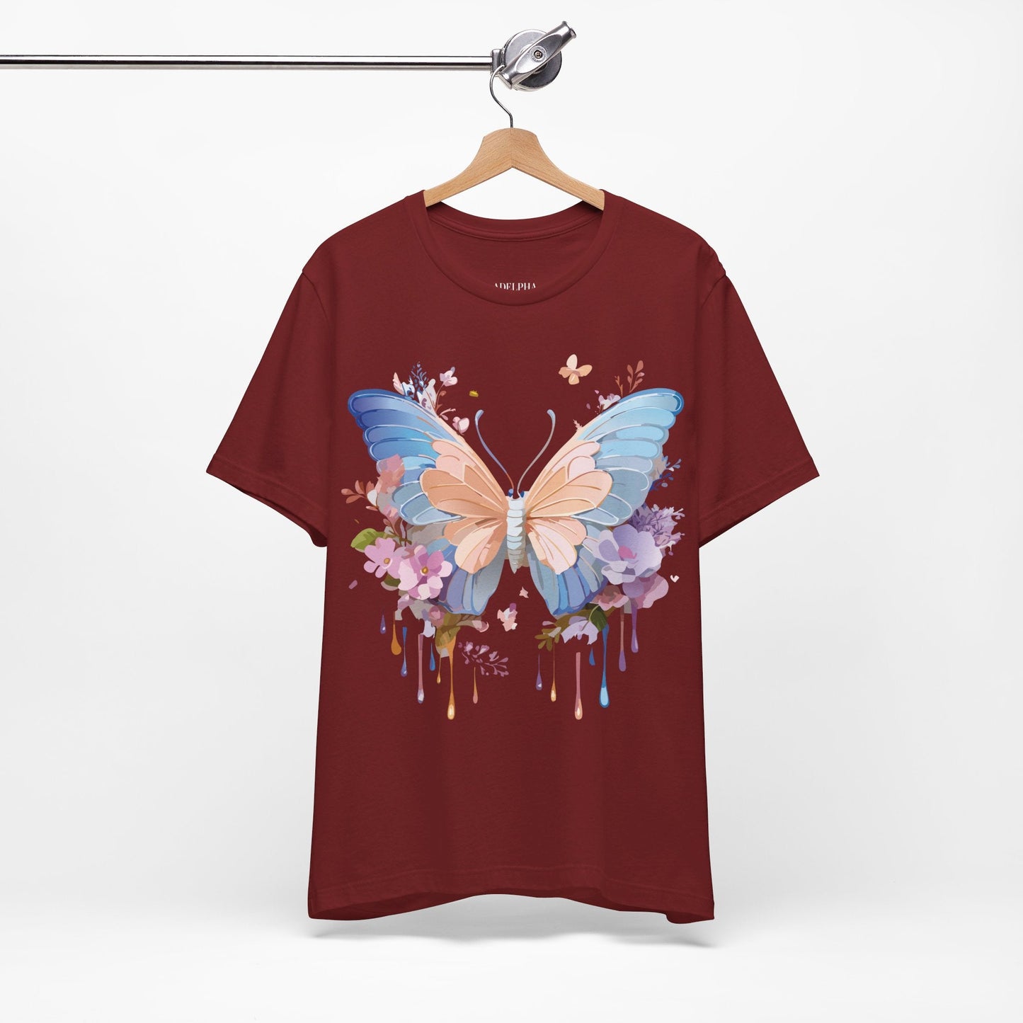 Butterfly Graphic Tee By Adelpha Unisex Short Sleeve Shirt Art Design