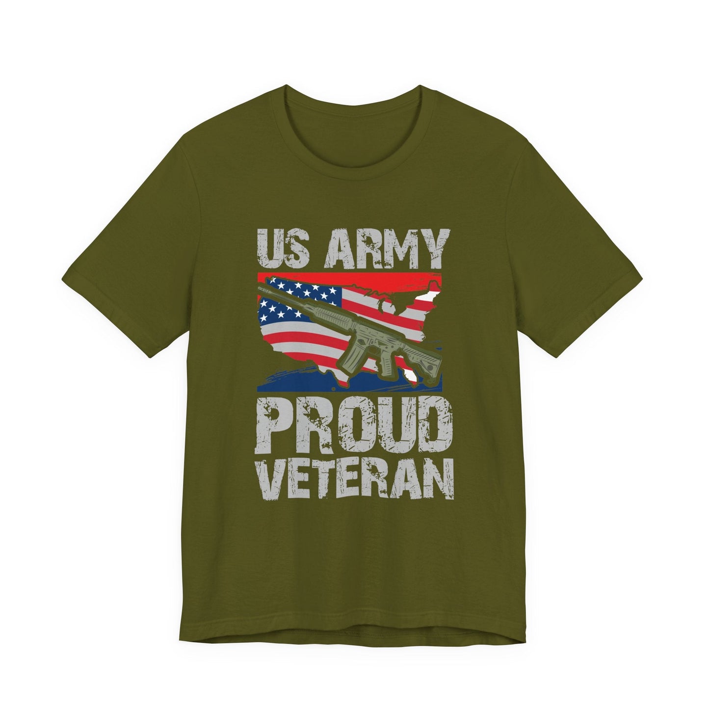 Army Veteran Patriotic Graphic Design Unisex Cotton T-Shirt v21
