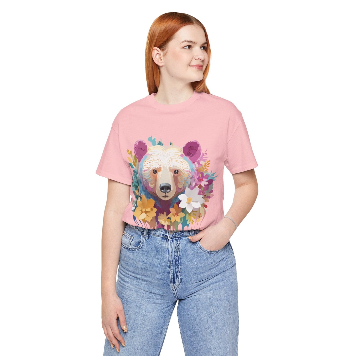 Adelpha Bear Graphic Tee Unisex Short Sleeve Shirt Art Design