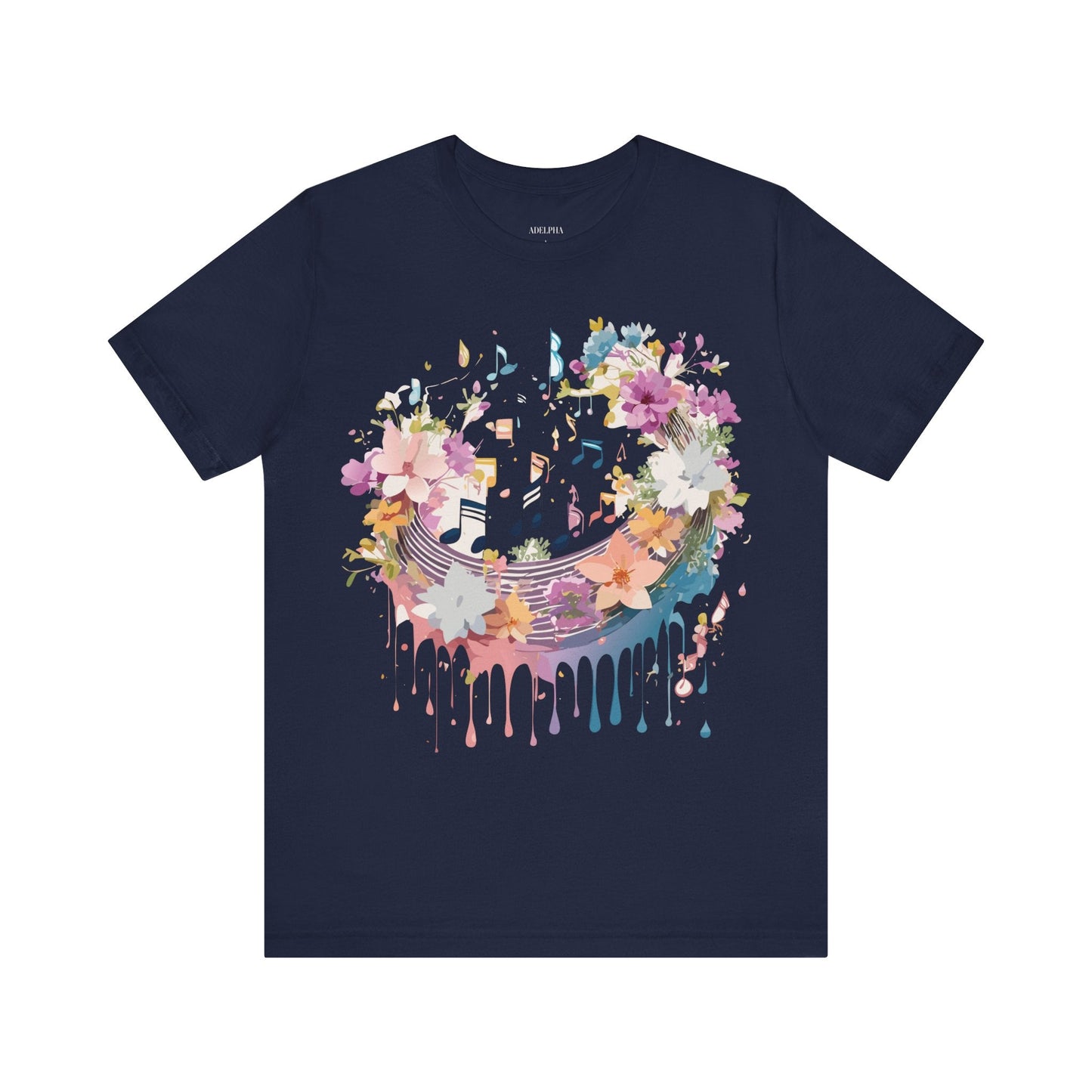 Adelpha Music T Shirt Unisex Graphic Tee With Vintage Inspired Artwork Short Sleeve