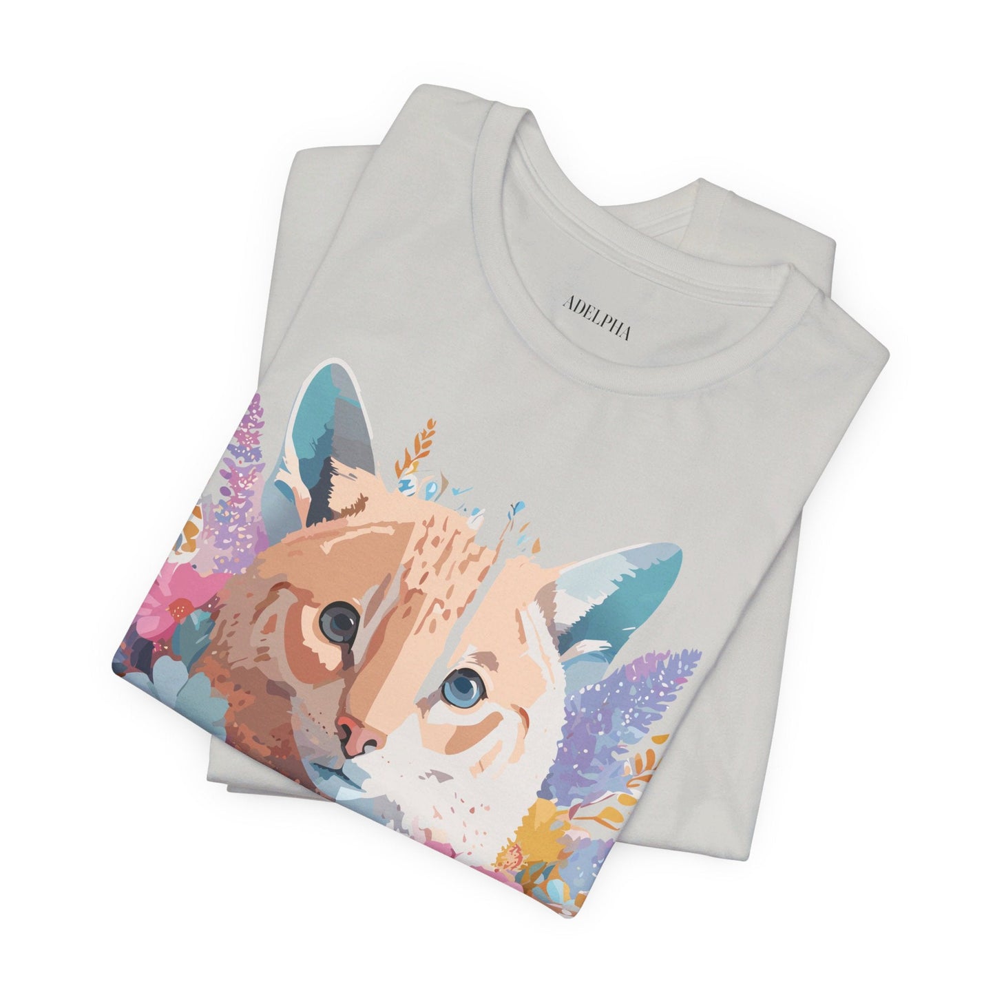 Cat Graphic Tee Unisex Short Sleeve With Adelpha Artwork Vintage Inspired
