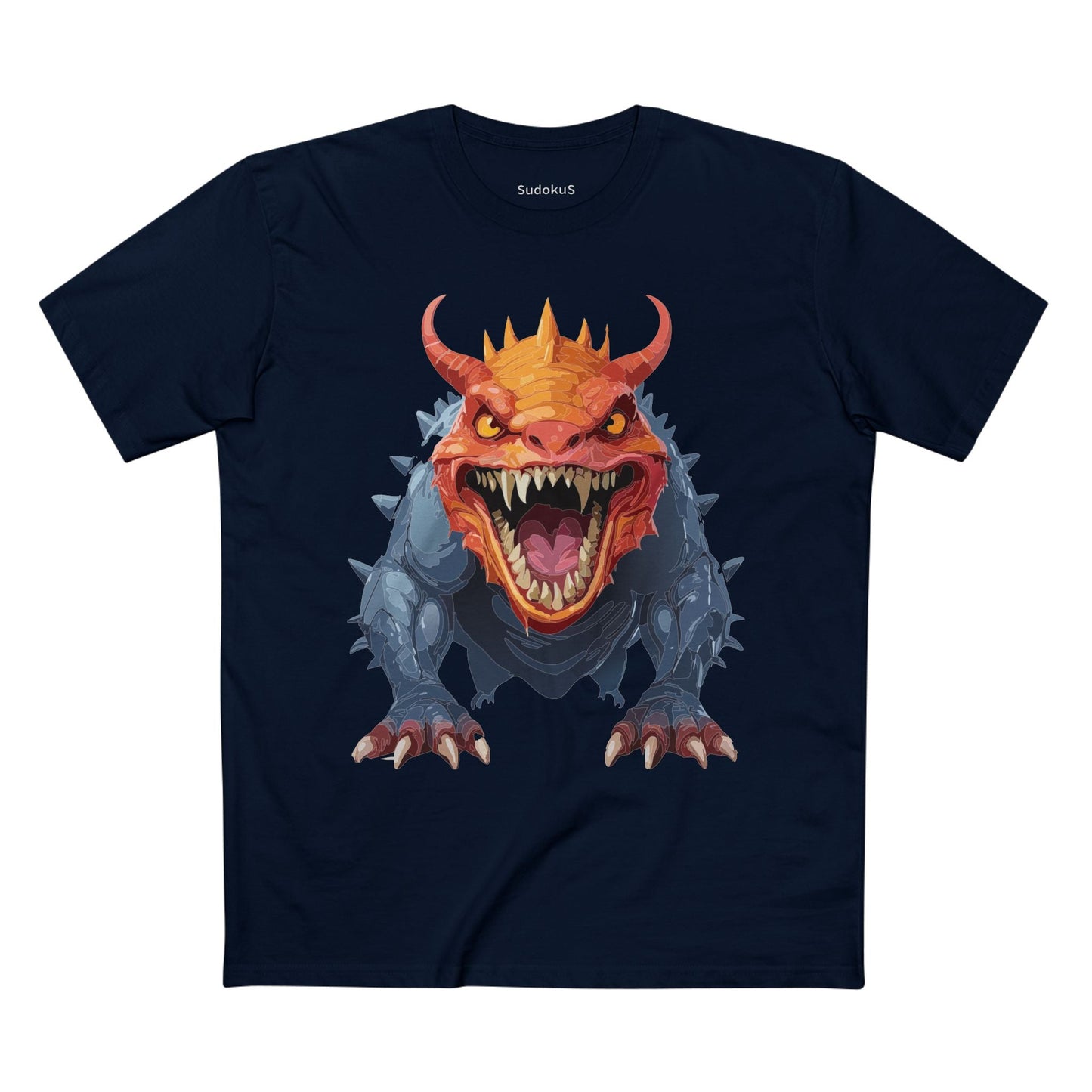 Cartoon Monsters Graphic Unisex 100 Cotton Staple Tee 29