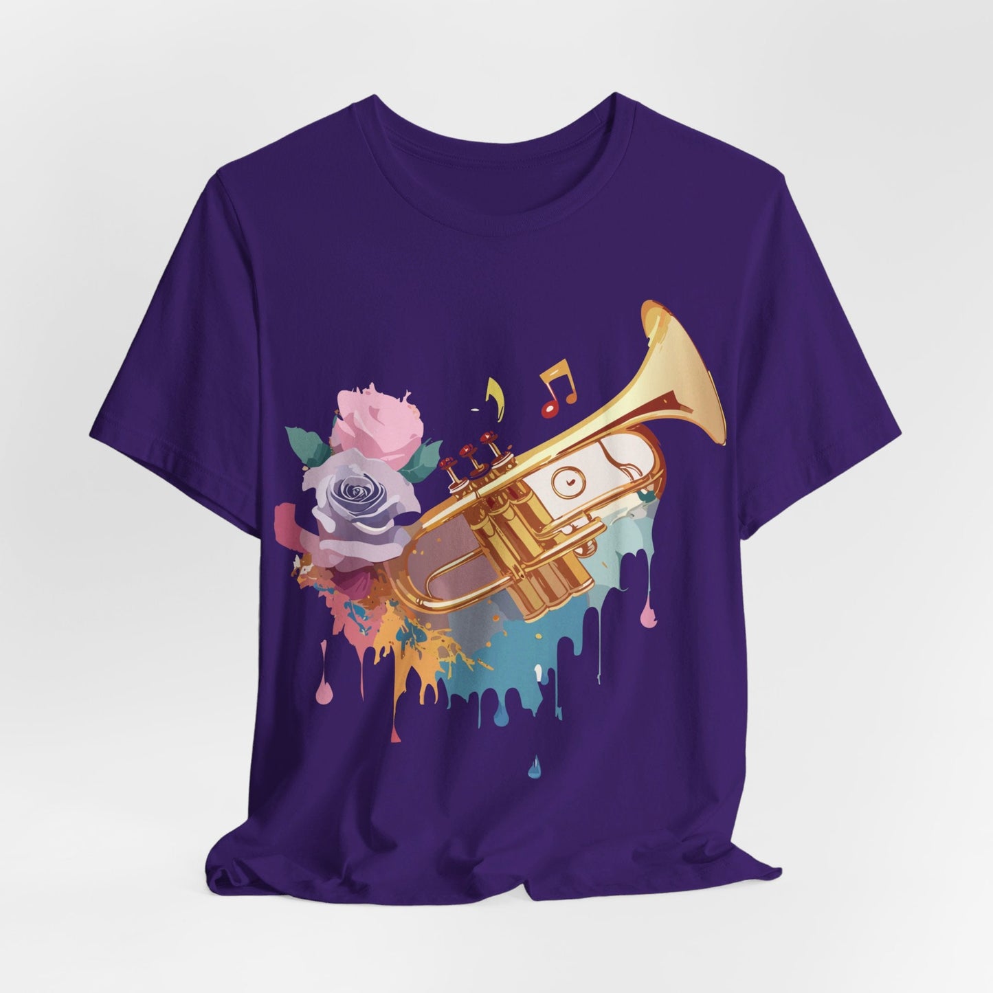 Music Graphic Unisex 100 Cotton Vintage Art with Musical Elements Tee 130