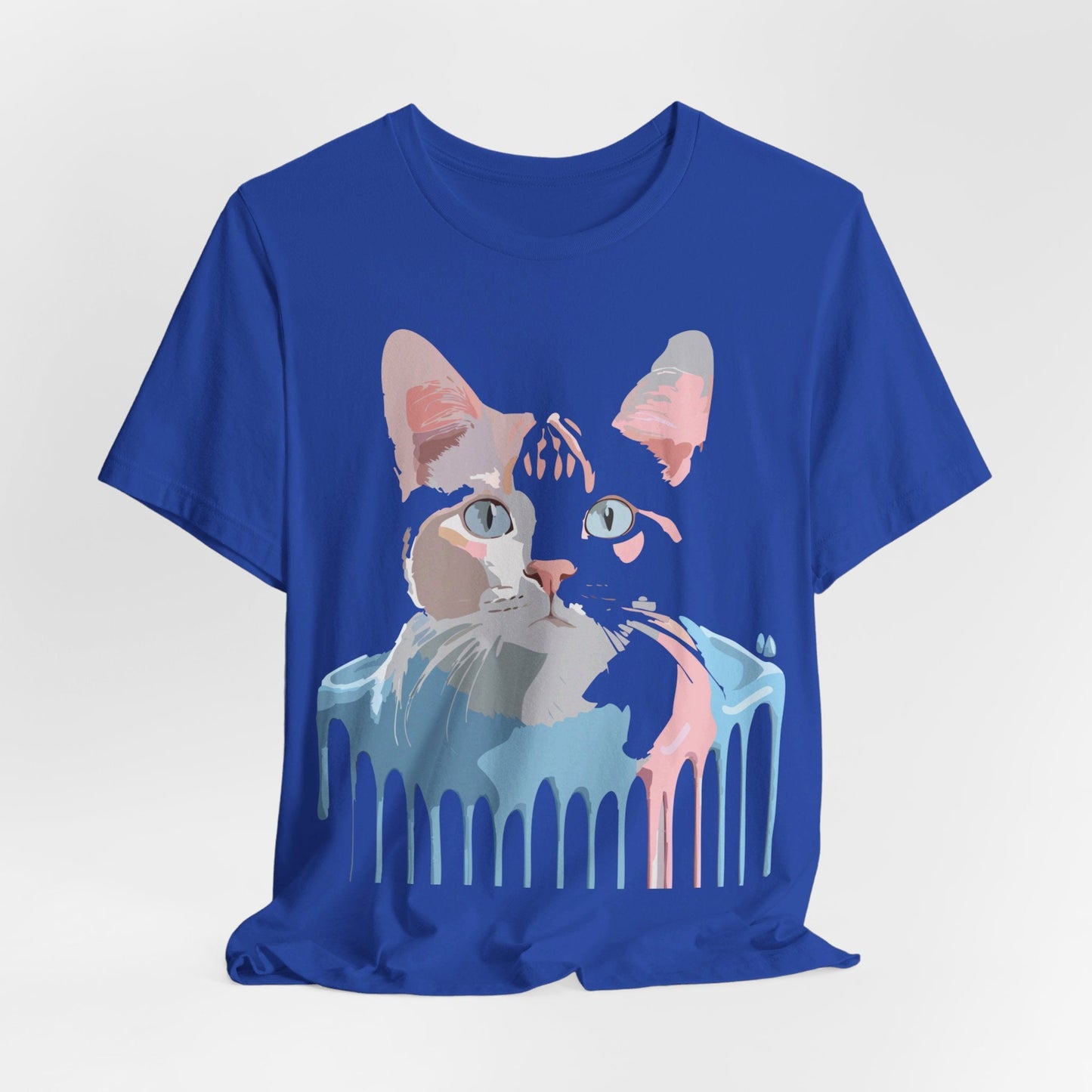 Cat Graphic T Shirt Unisex Short Sleeve Tee Vintage Inspired Artwork Adelpha
