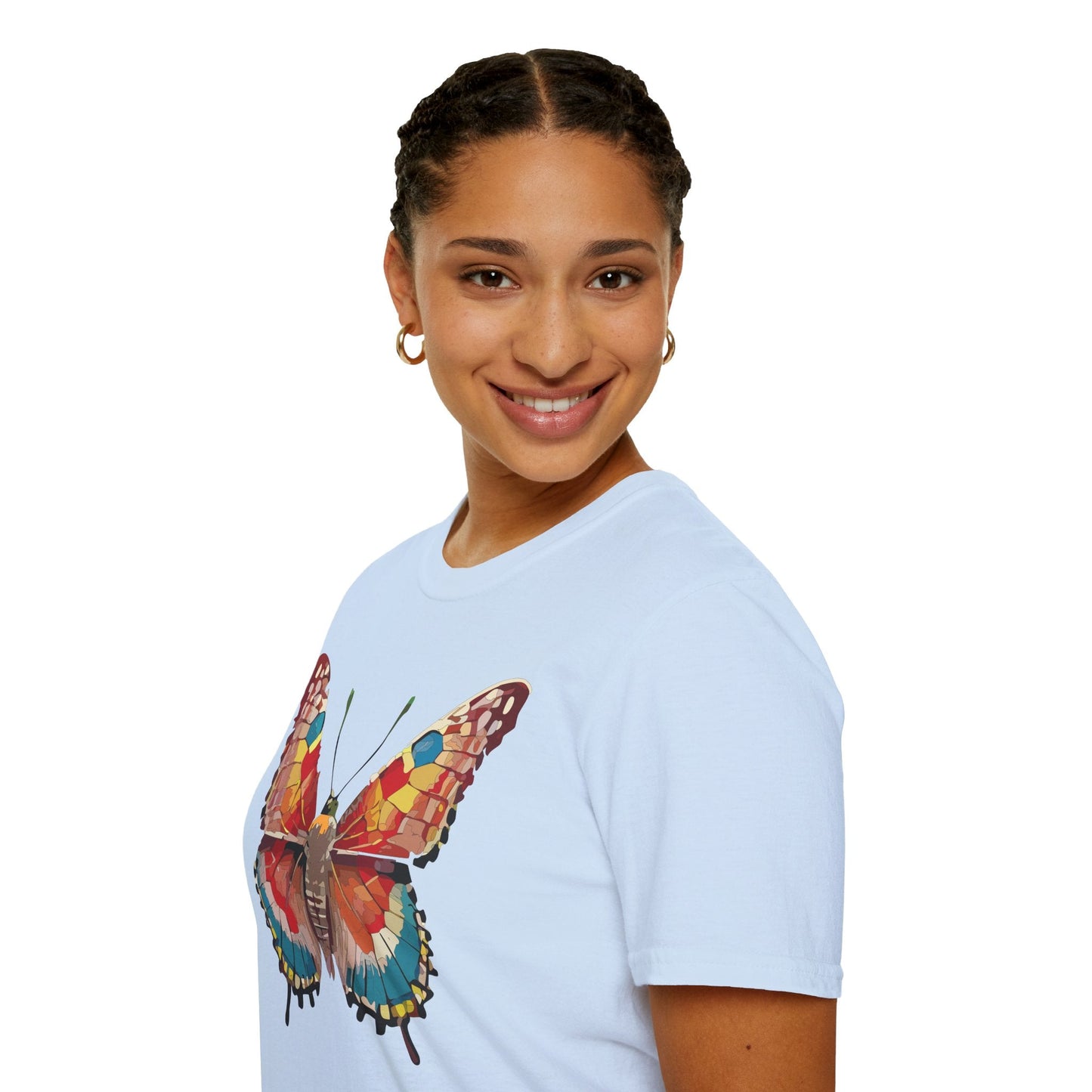 Butterfly Shirt Unisex Monarch Tee Softstyle 100 Percent Ring Spun Cotton Quality Gildan 64000