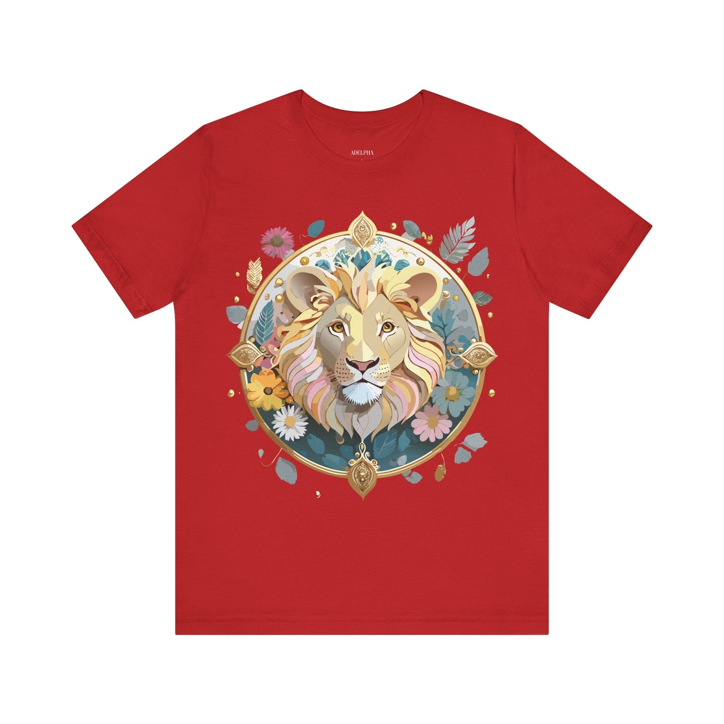 Adelpha Medallion Graphic Tee Unisex Short Sleeve Vintage Inspired Art Design Shirt