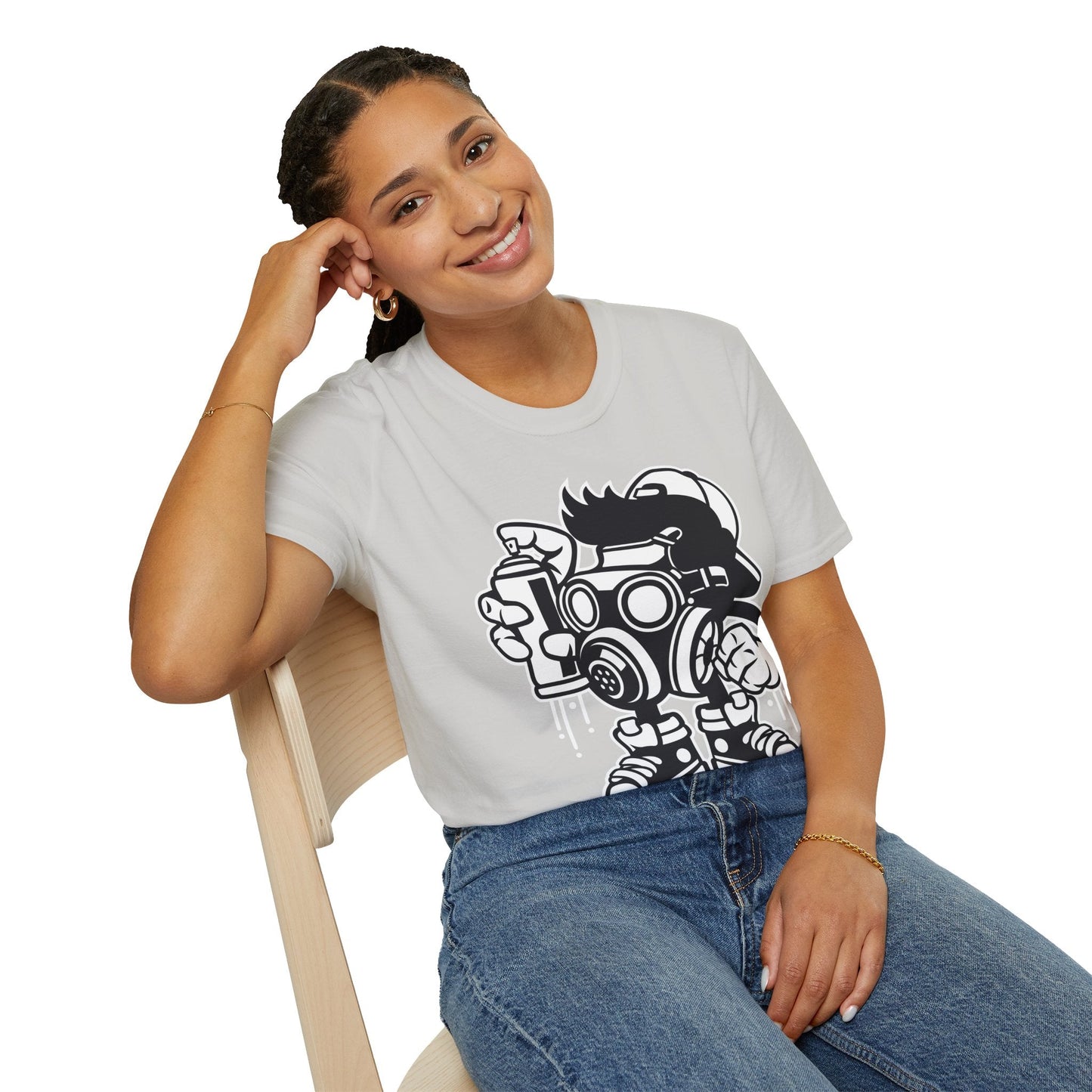 Cartoon T Shirt Unisex Animation Tee Funny Art Design Gildan Softstyle 64000 Ring Spun Cotton