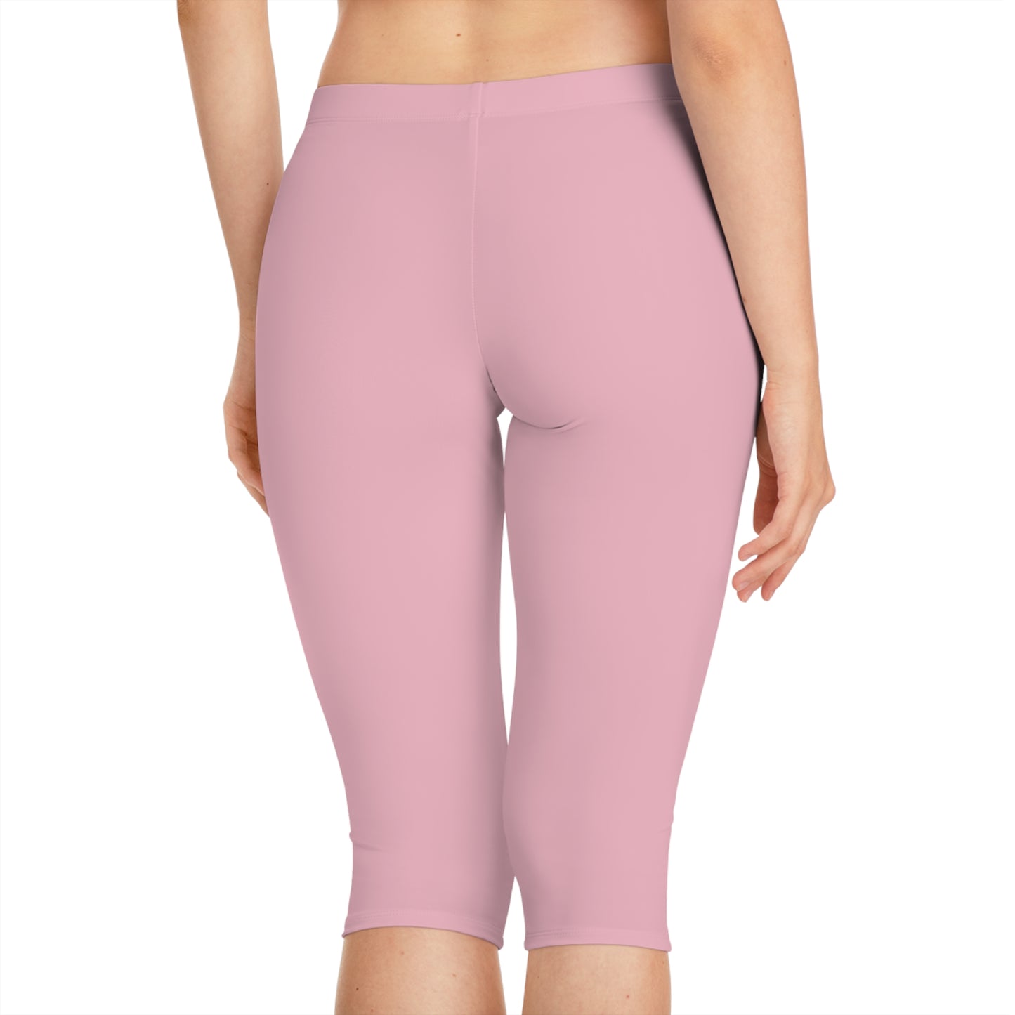 Pink Color Capri Leggings, Pink Capri Leggings 13