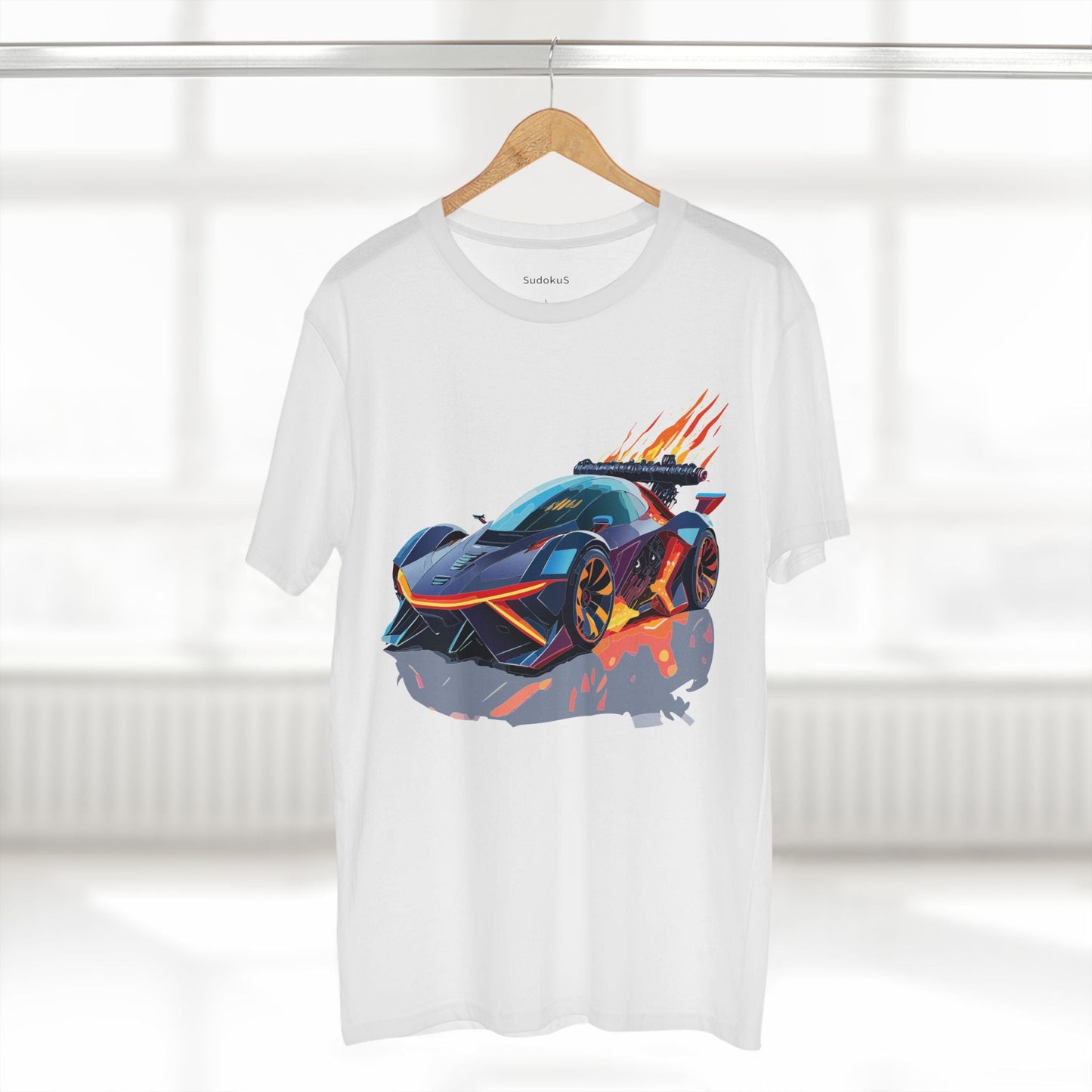 Car Graphic Unisex 100 Cotton Staple Tee 19