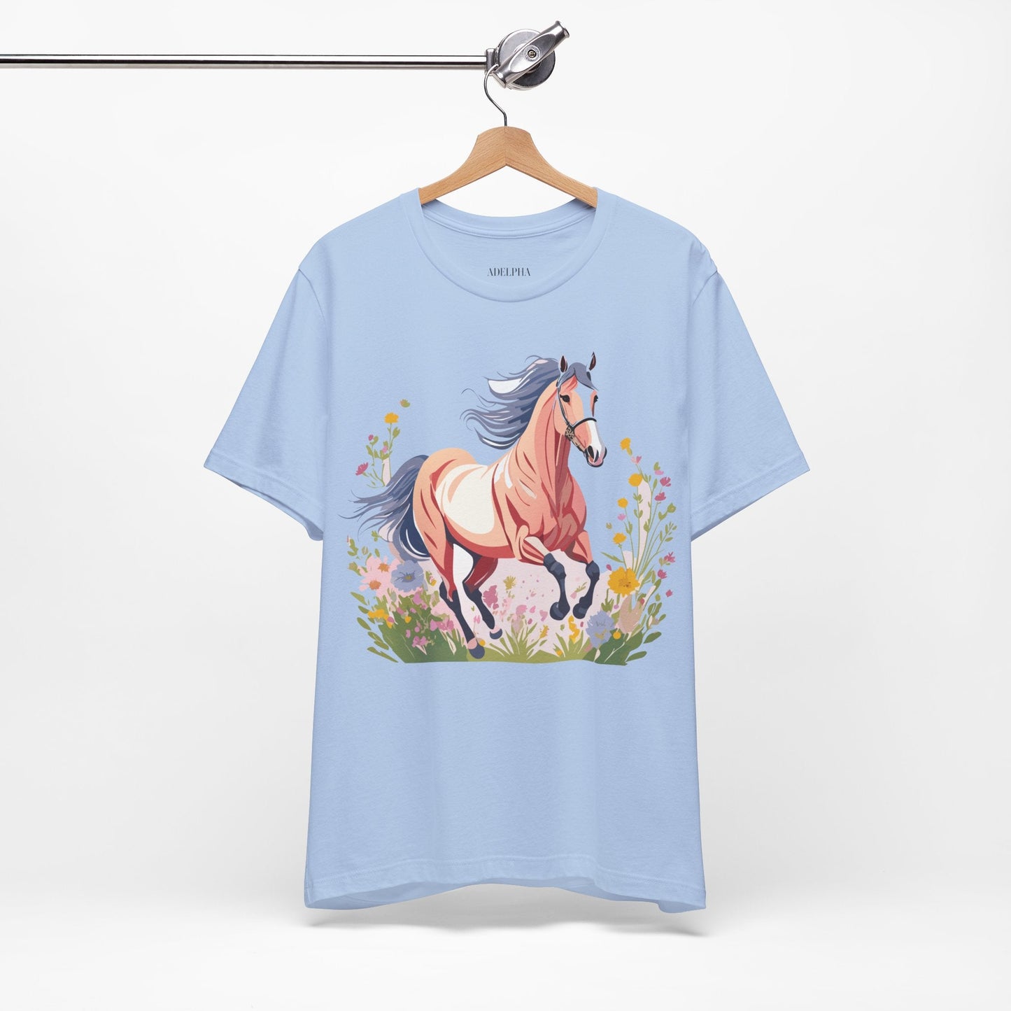 Horse Graphic Unisex 100 Cotton Vintage Animal Art T-Shirt 9