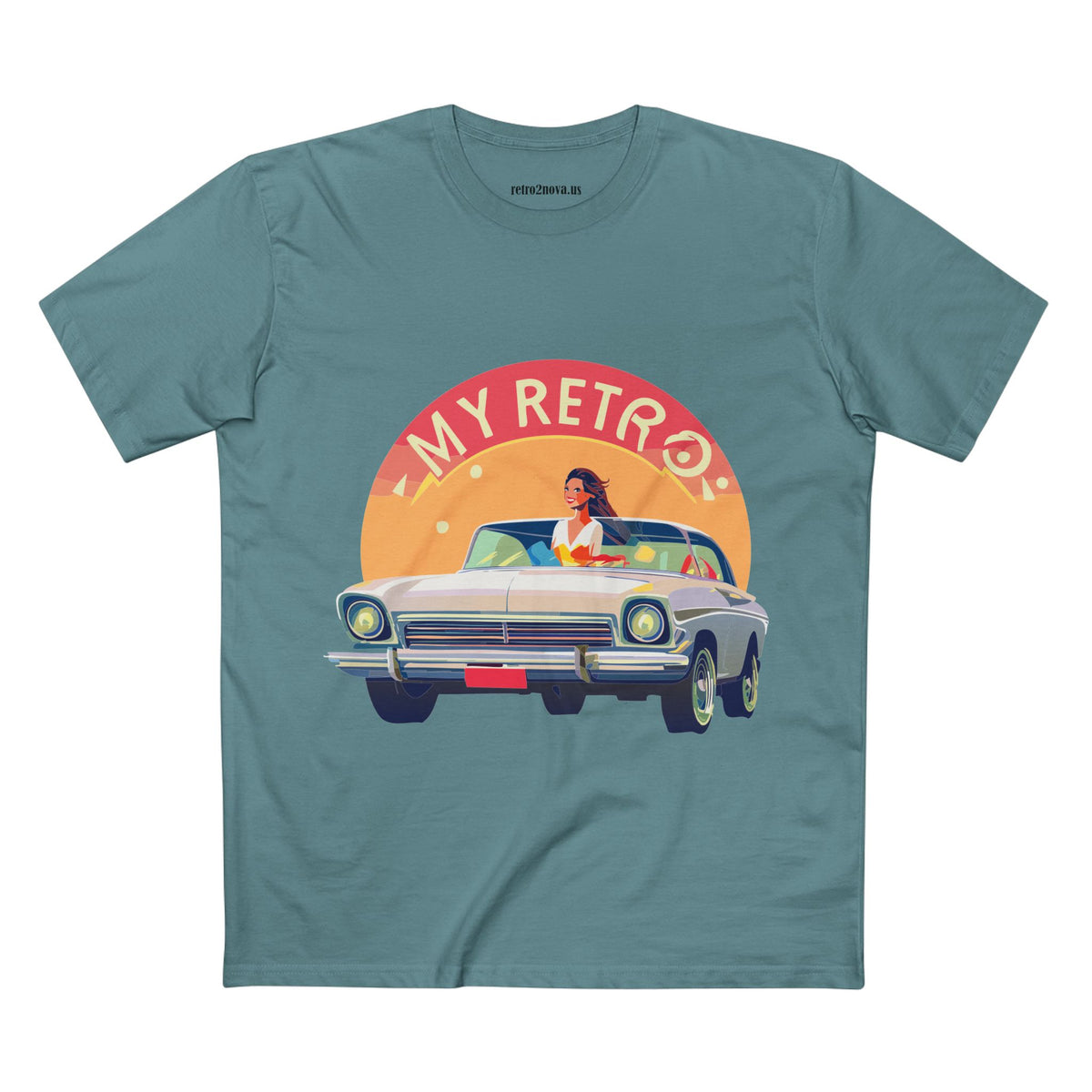 Retro Car Vintage Graphic Tee Staple Unisex 100 Cotton Tee Shirt - RC-26