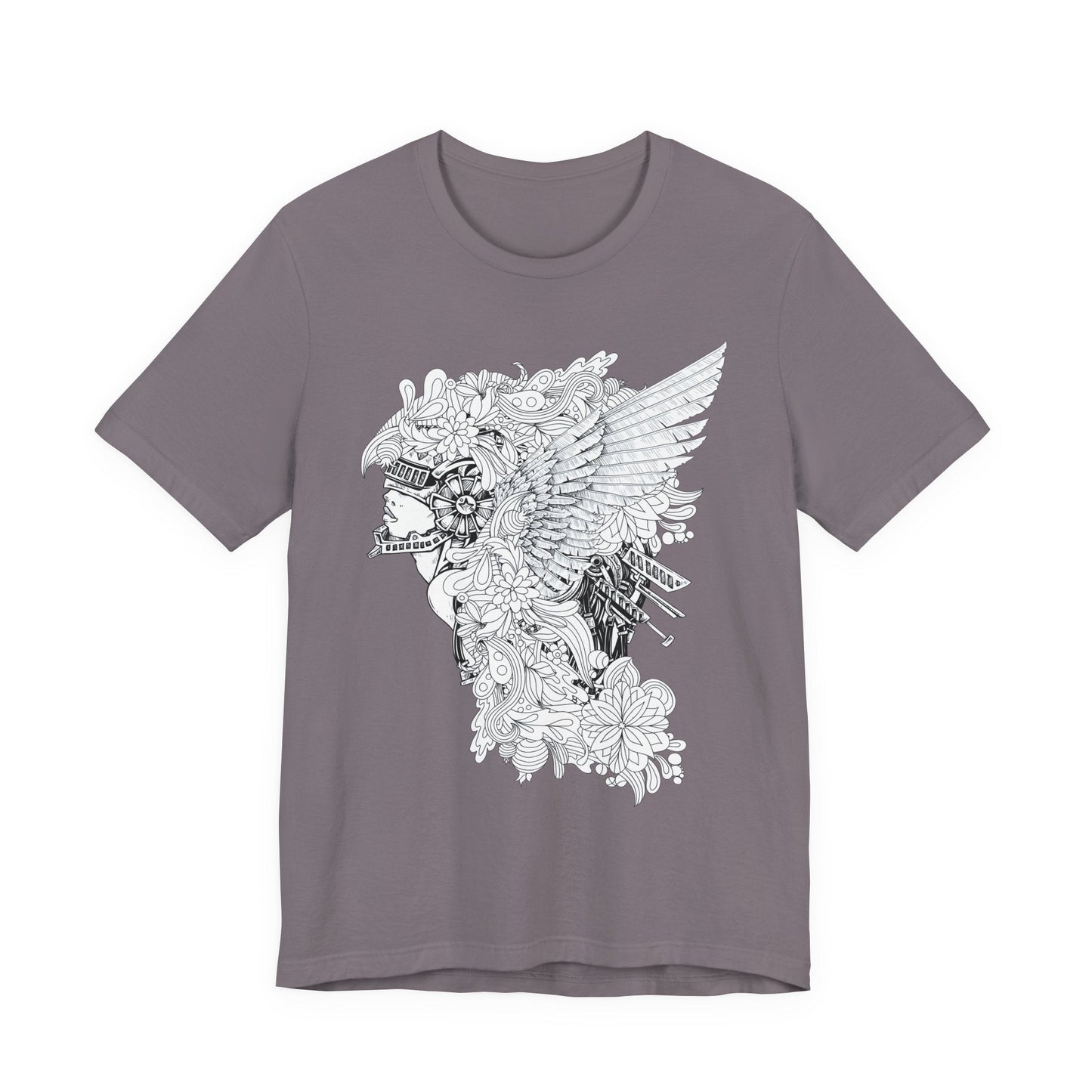 Eagle Illustration Graphic Unisex Cotton T-Shirt r26