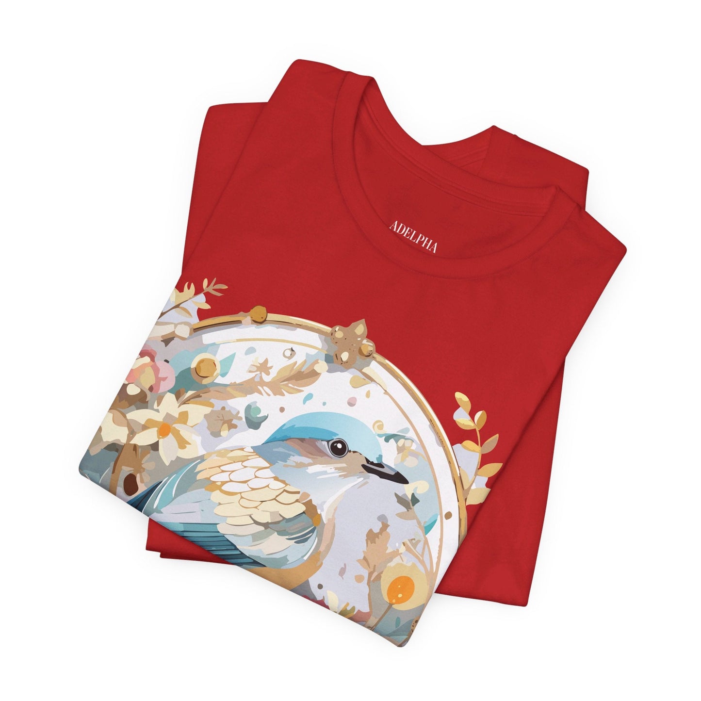 Adelpha Medallion Graphic Tee Unisex Jersey Short Sleeve Vintage Art Design Shirt
