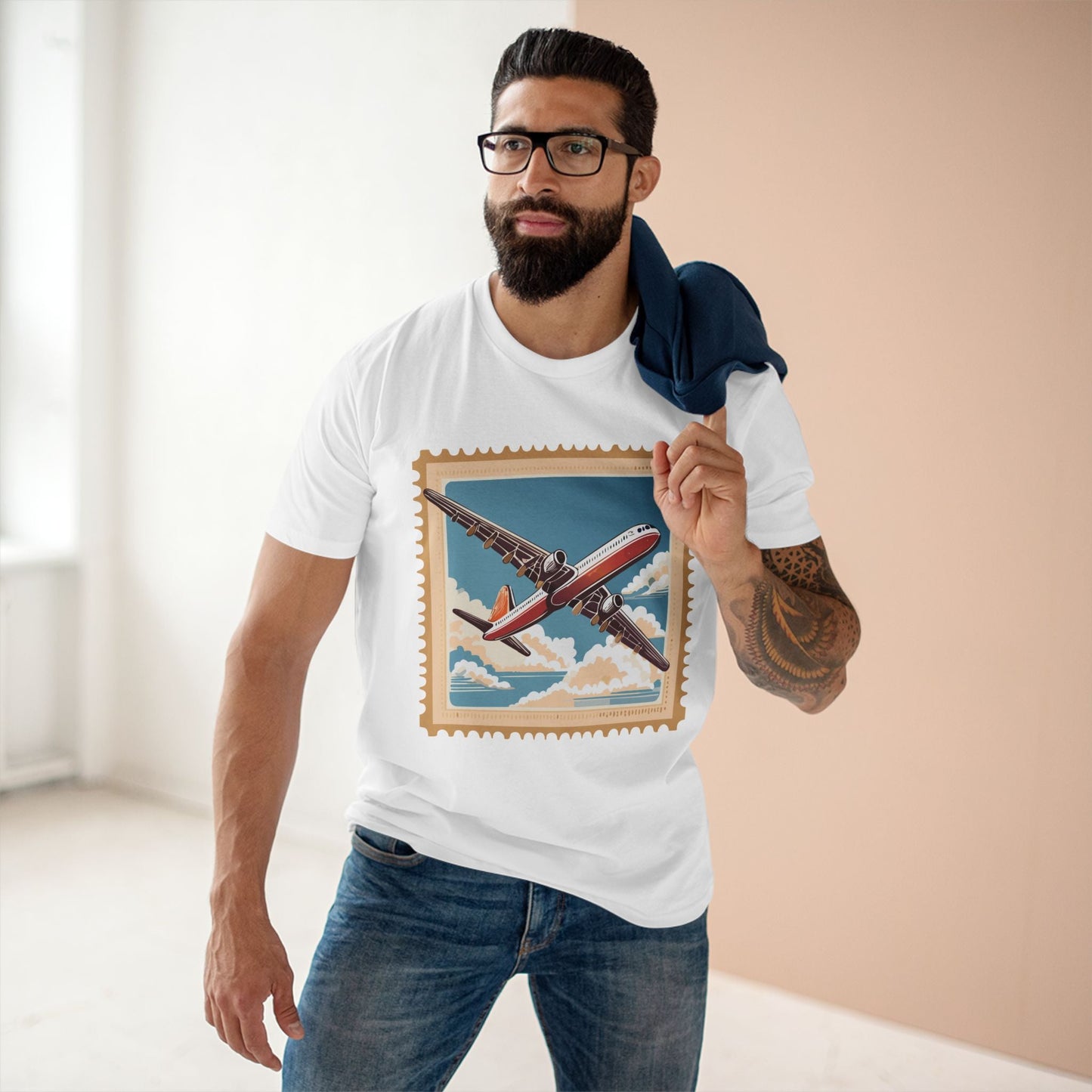 Postage Stamp Shirt Unisex Premium Cotton Tee With Original Art Design From Retro2Nova PS38