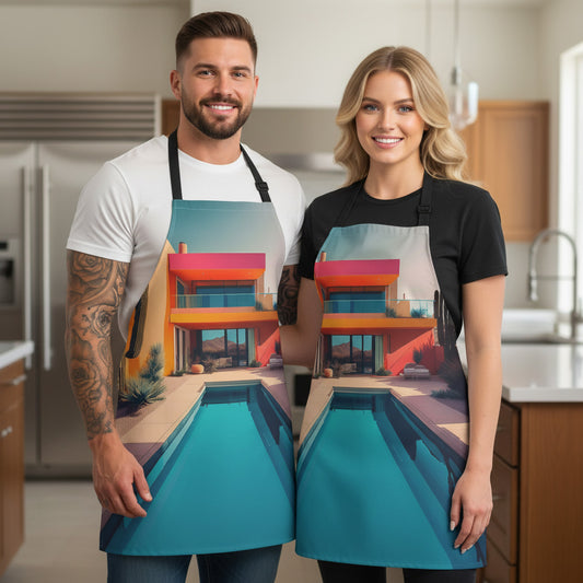 Home 100% Polyester Stain-resistant 31.5 x 25.6  Art Print Canvas Apron 1