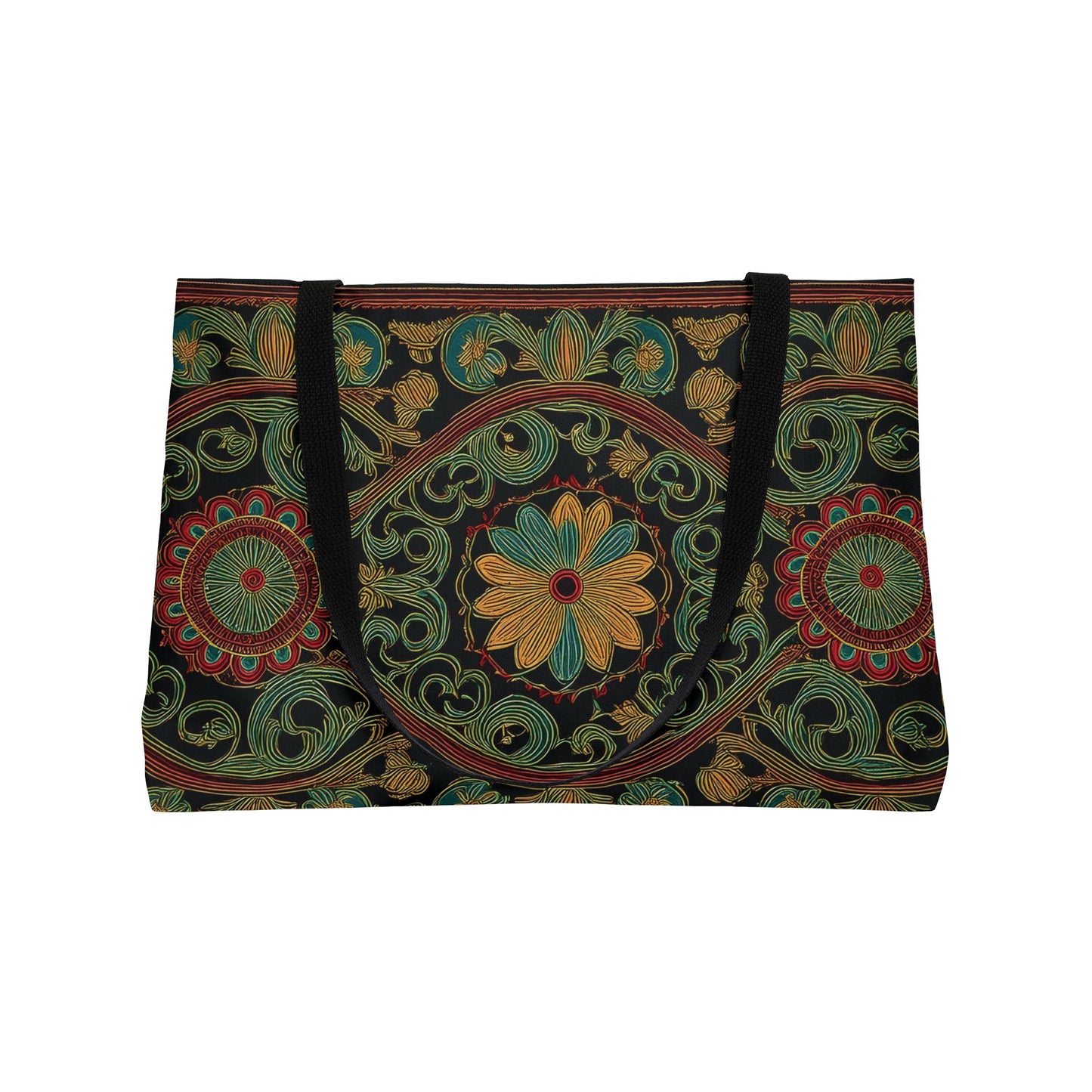 Ornament Print Big Bag High-Quality 100% Spun Poly 24x13 Canvas Art Bag OR-34