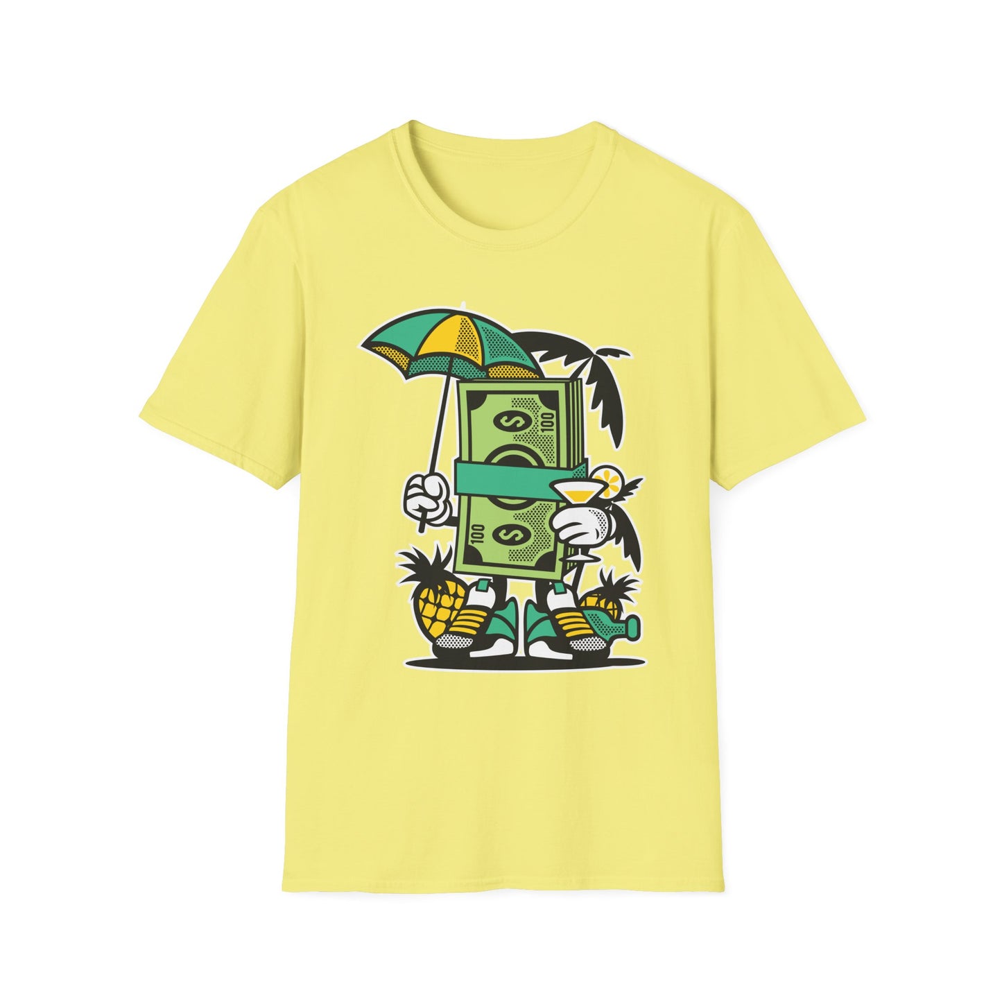 Unisex Cotton T-Shirt with Cartoon Graphic Design