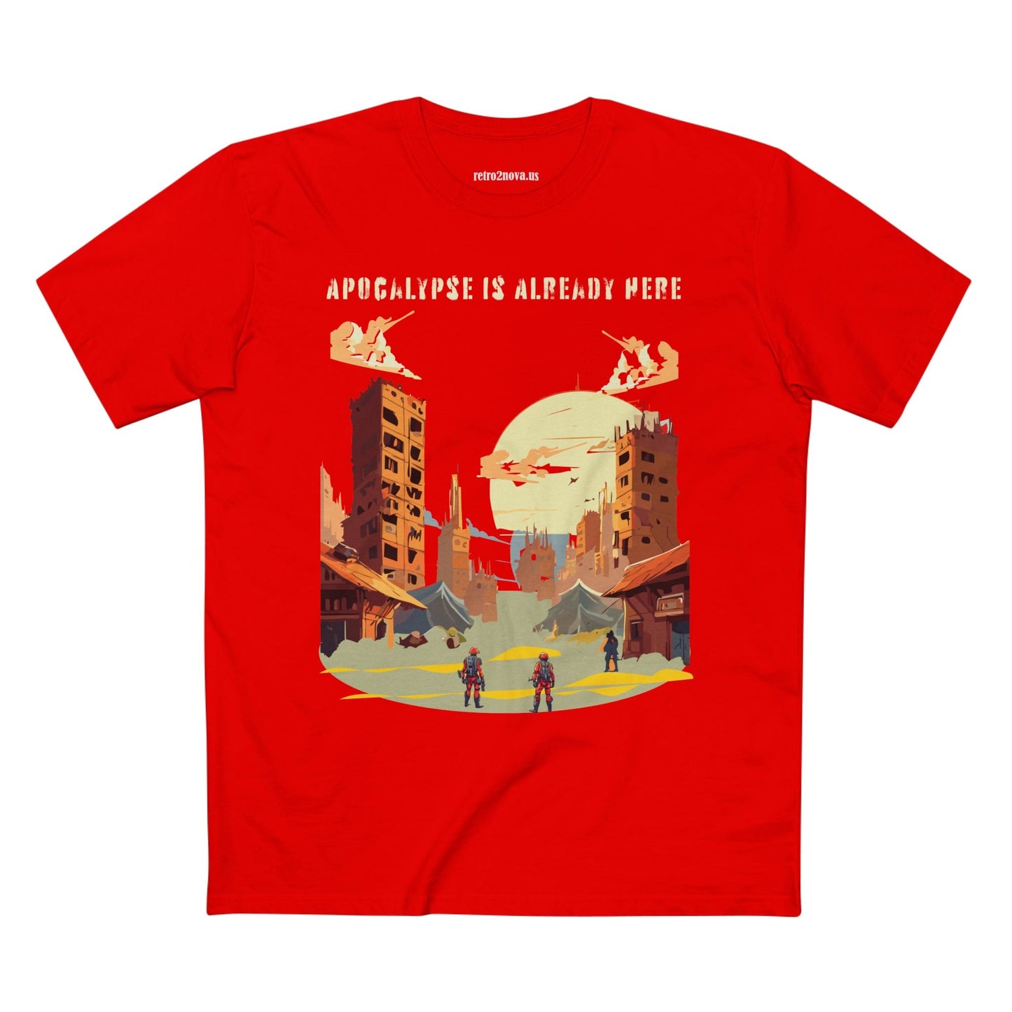 Unisex Premium Cotton Staple Tee With Original Art Design From Retro2Nova Art Collection