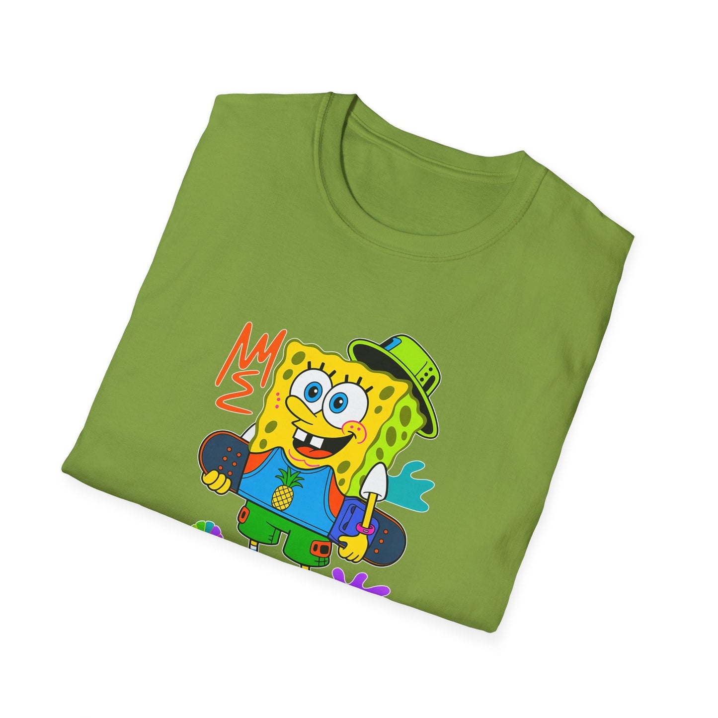 Unisex Cartoon T Shirt With Animals Animation Tee Softstyle Gildan 64000 Cotton Fabric