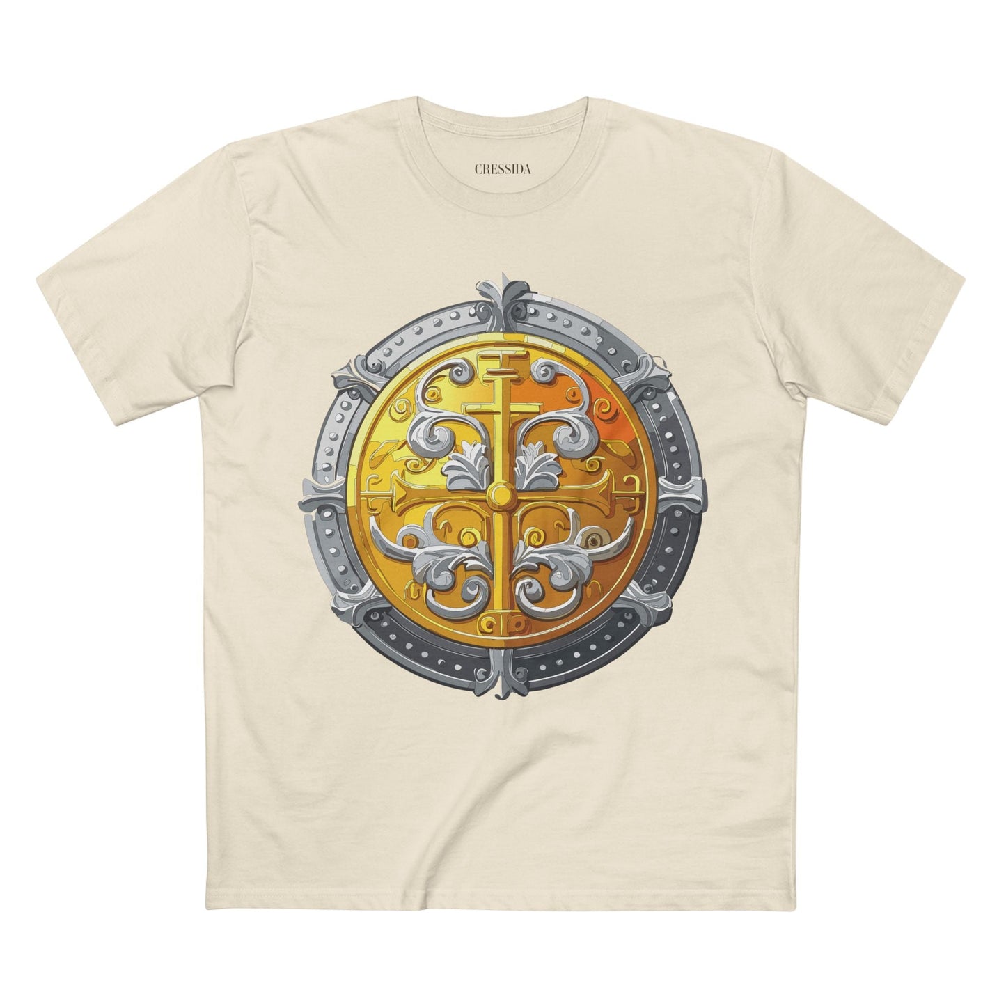 Antique Gold Coin Graphic Design T-Shirt Unisex 100 Cotton With Golden Print Artwork Tee 19