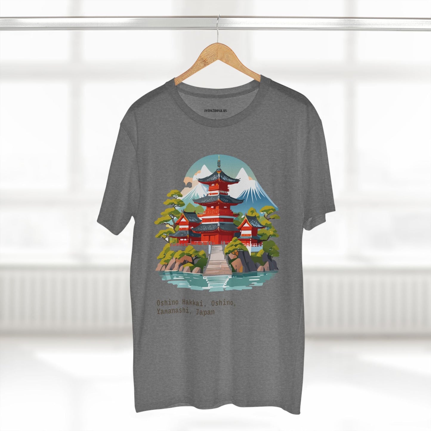 Retro2Nova Unisex Japan Shirt Travel Shirt TT30 Premium Cotton Tee With Original Art Design