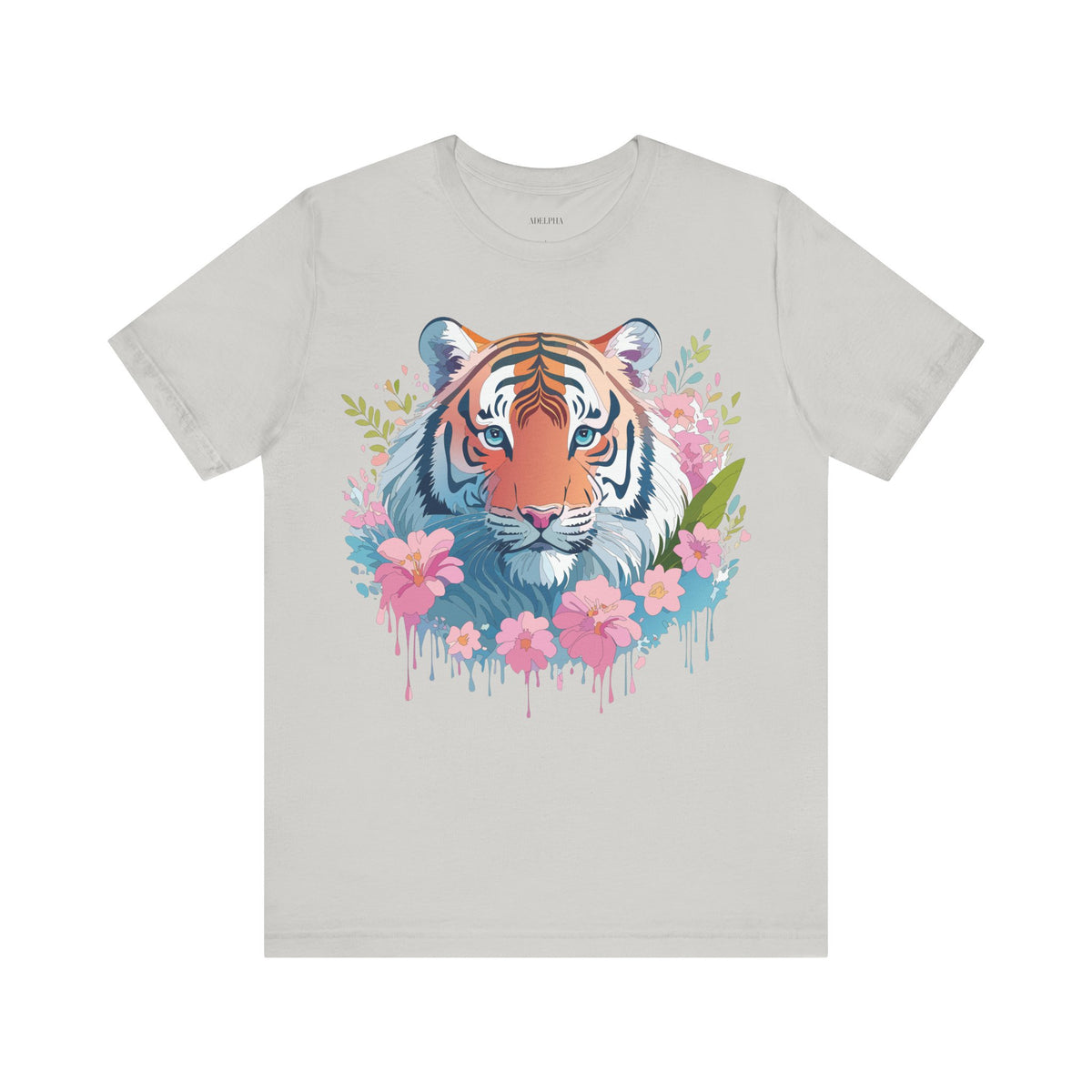 Tiger Graphic Unisex Cotton Bella+Canvas Tee with Art Animal Design e149