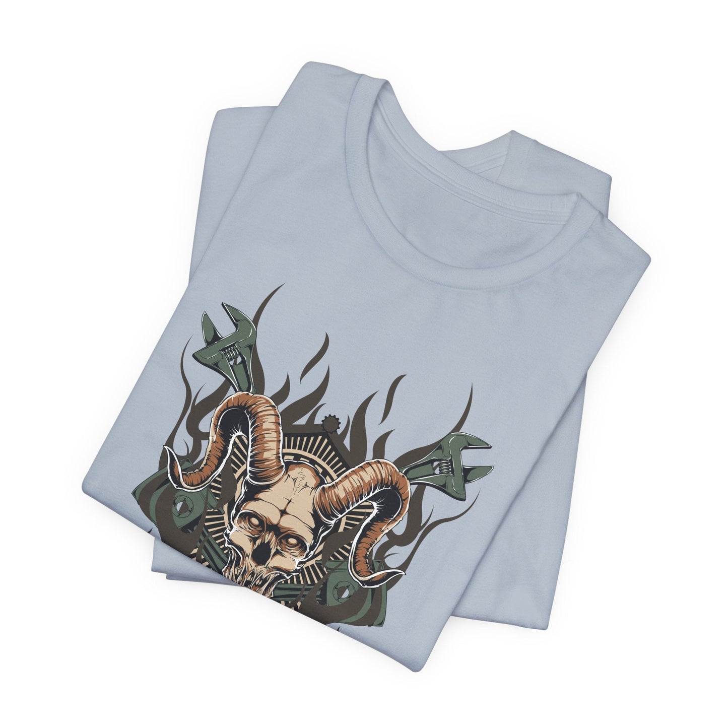 Gothic Skull Graphic Design Unisex Cotton Tee Art-49