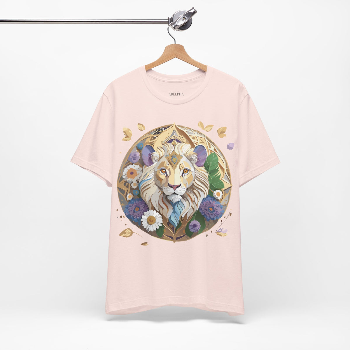 Medallion Graphic Unisex Cotton Bella+Canvas Tee with Art Design d38