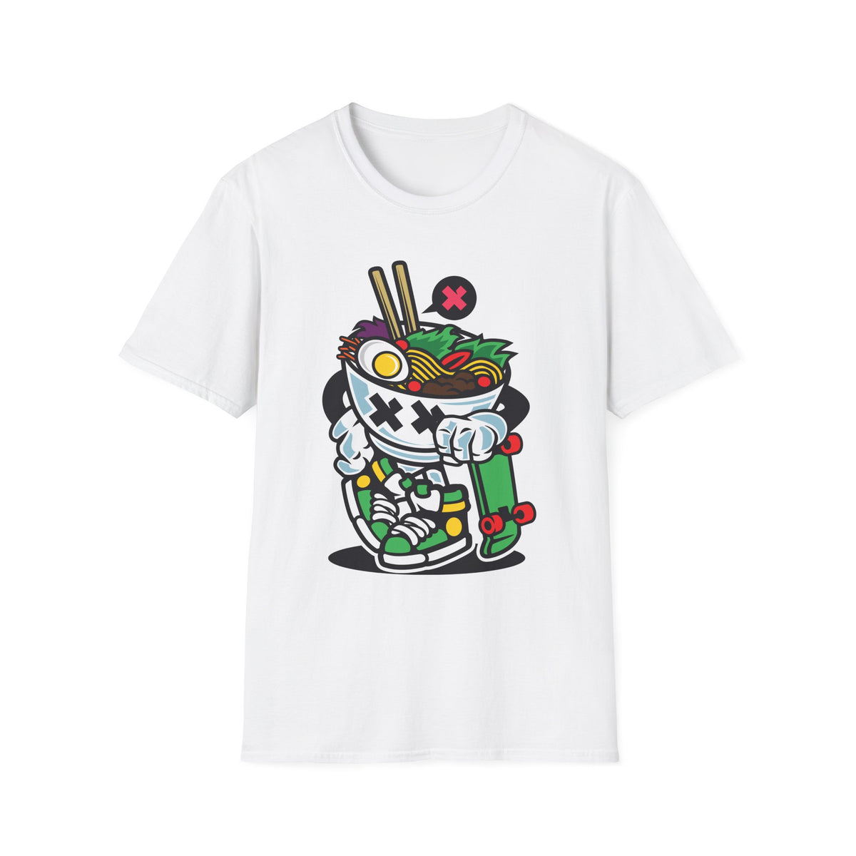 Unisex Cotton T-Shirt with Cartoon Graphic Design