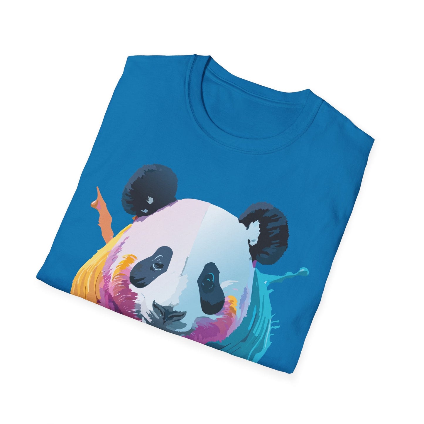 Panda Shirt Unisex T Shirt Softstyle Gildan 64000 100 Percent Ring Spun Cotton Animal Tee