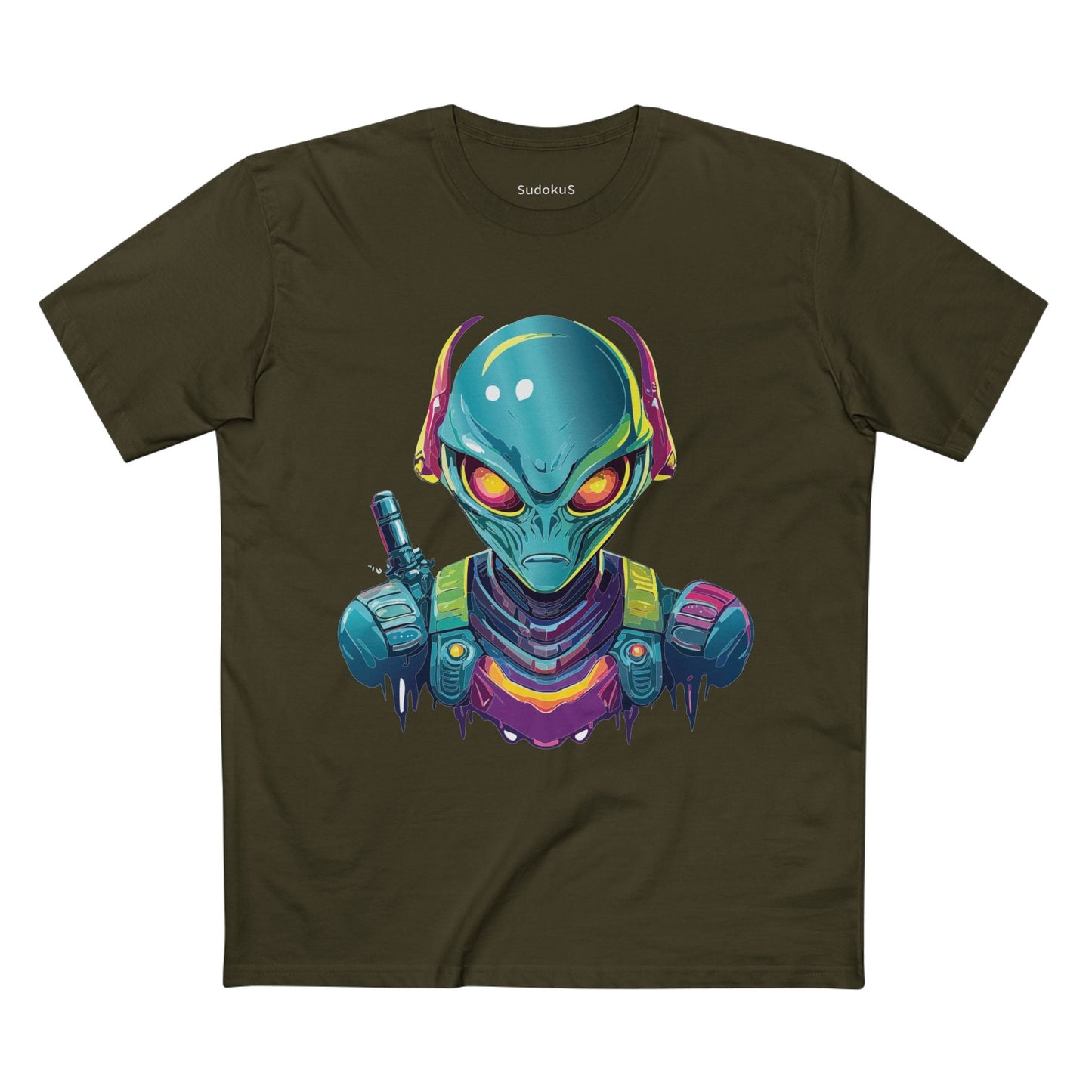 Aliens Graphic Unisex 100 Cotton Staple Tee 5