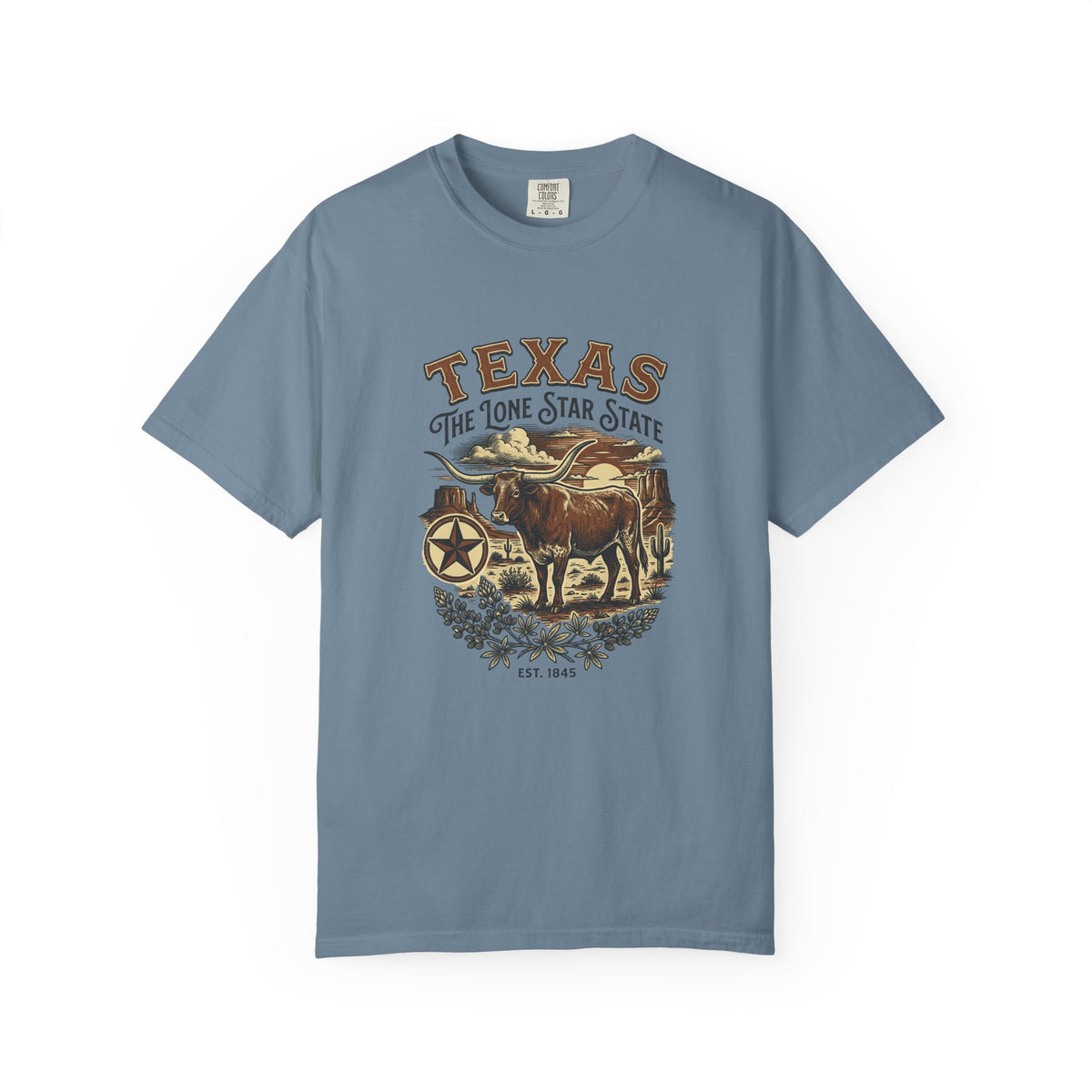Texas State Vintage Travel Tourist Graphic Tee Unisex 100 Cotton Comfort Colors T-Shirt