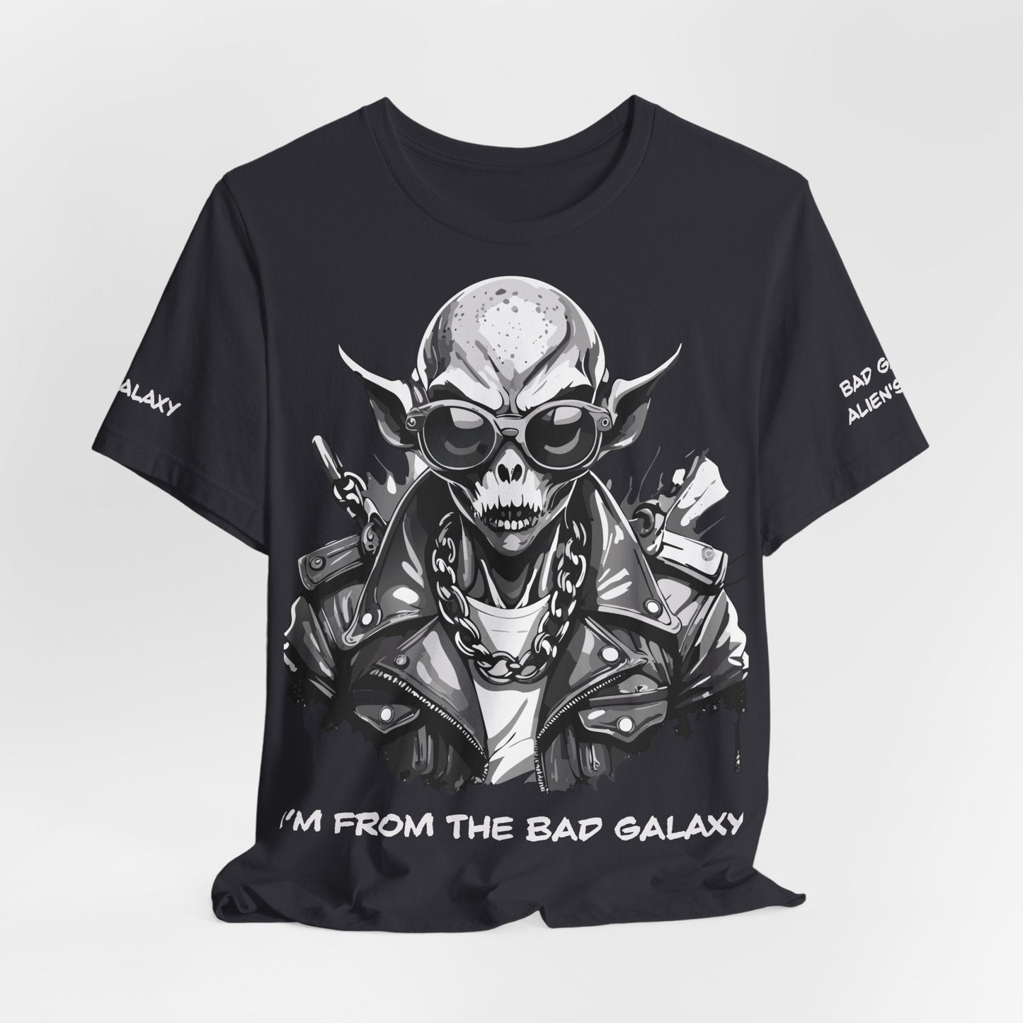 Alien Tee Shirt From Bad Galaxy Made To Order Free Shipping 100 Percent Cotton Eco Friendly In USA