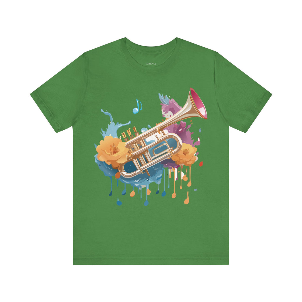 Music Graphic Unisex Cotton Bella+Canvas Tee with Art Design m113
