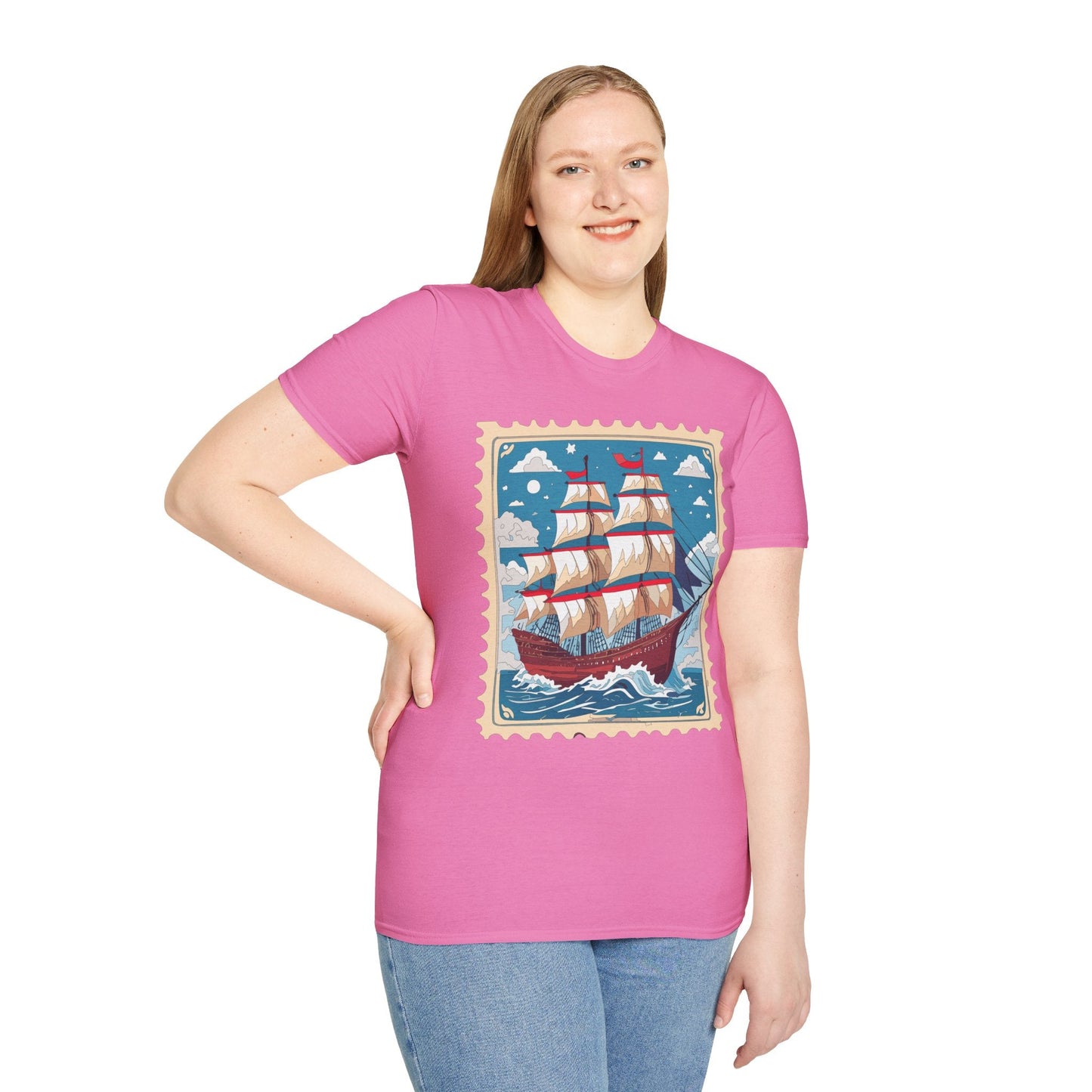 Unisex Softstyle Gildan 64000 Short Sleeve T Shirt Vessel Ship Frigate Tee For Everyday Comfort