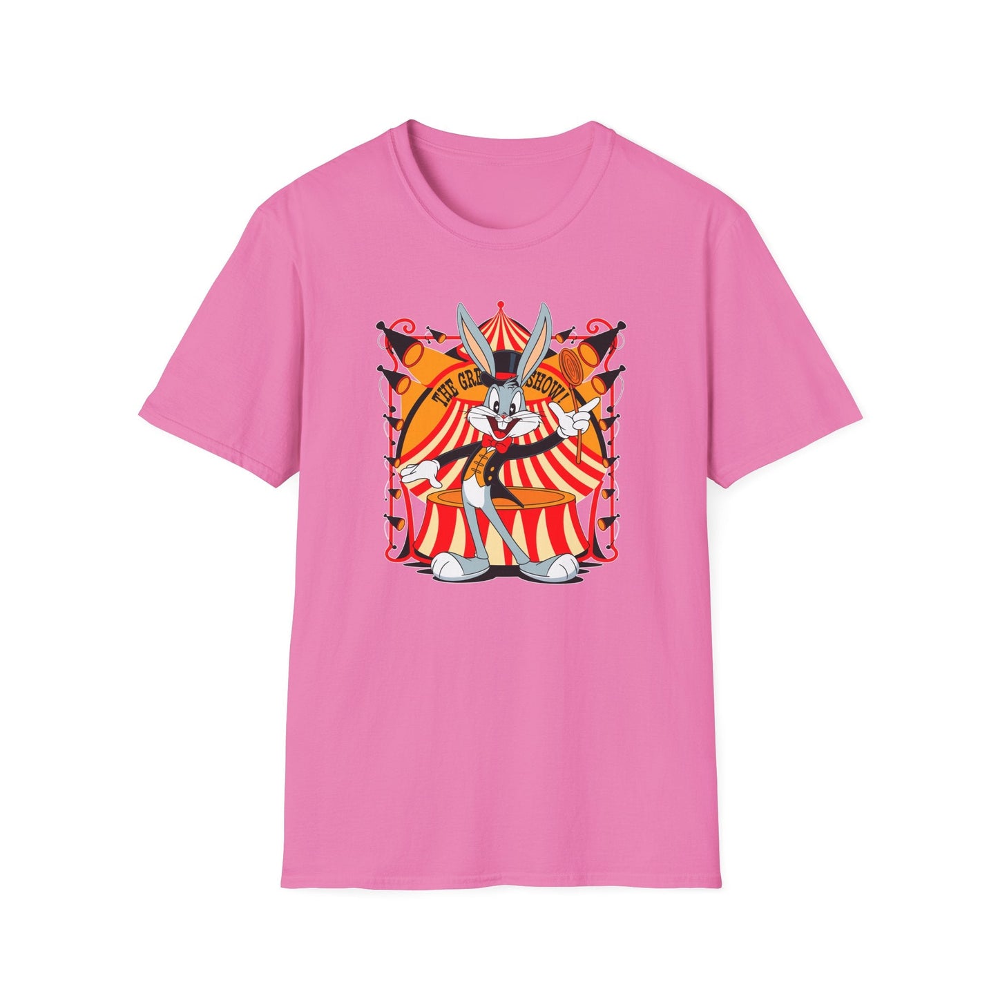 Bugs Bunny Unisex Shirt Gildan Softstyle Tee Cartoon Graphic Design 100 Percent Cotton