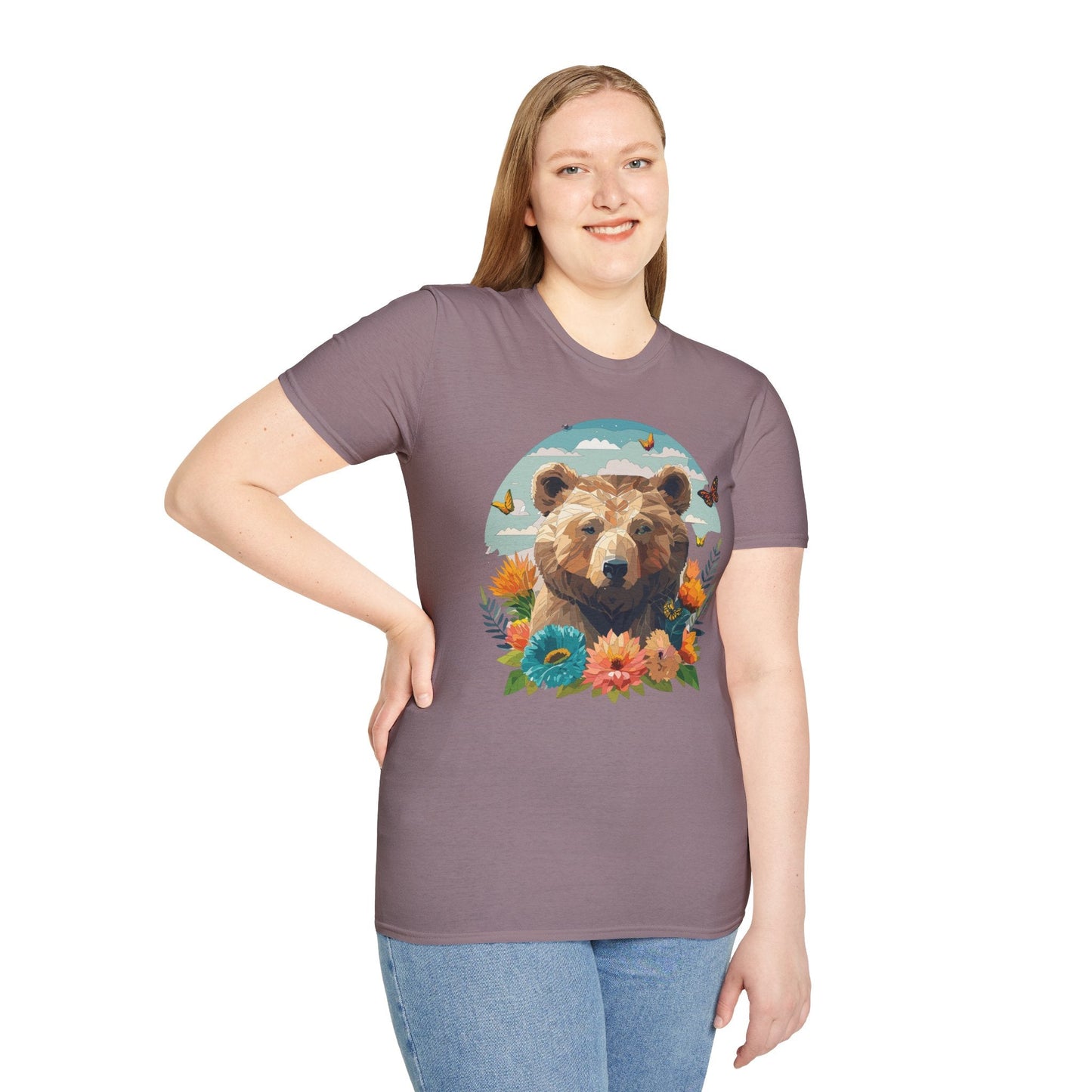 Bear T Shirt Unisex Teddy Bear Tee Softstyle 64000 One Hundred Percent Ring Spun Cotton Short Sleeve