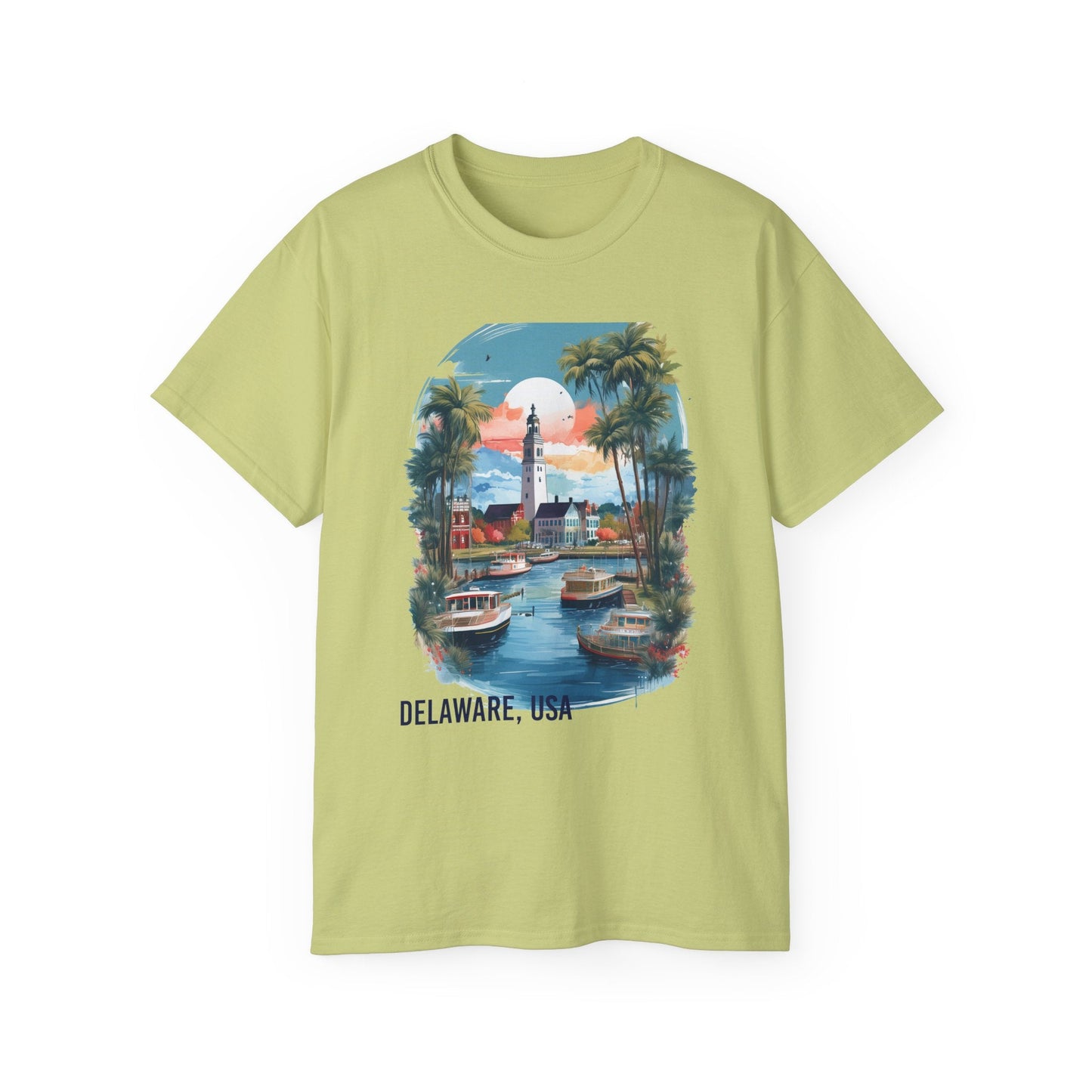 Delaware Graphic Unisex Cotton T‑Shirt 2