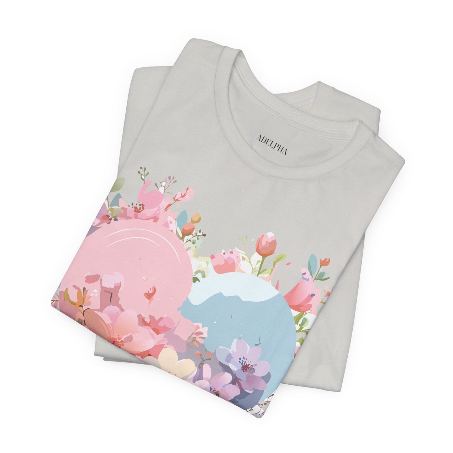 Valentine Day Graphic Unisex 100 Cotton Vintage Artwork with Love and Flower Design Tee 31