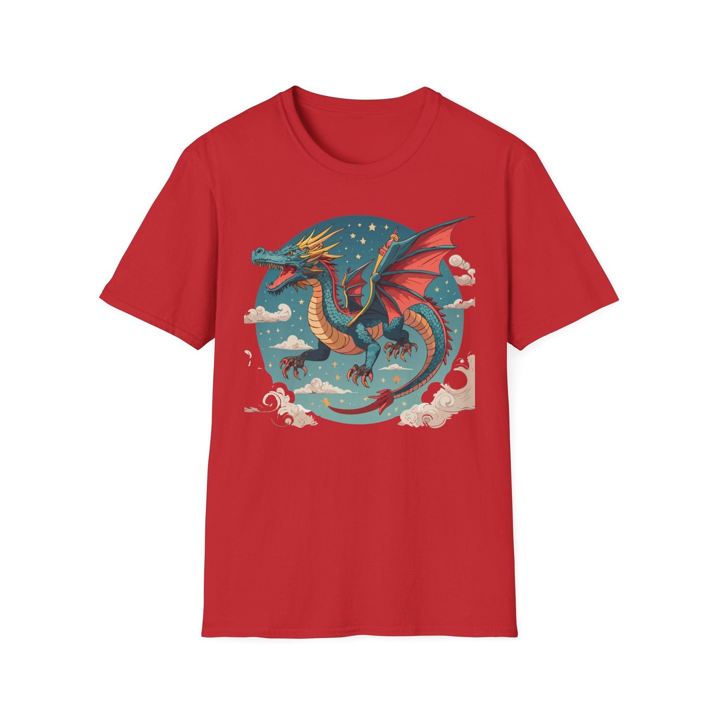 Dragon Graphic Unisex 100 Cotton Tee with Animal Artwork Design 20