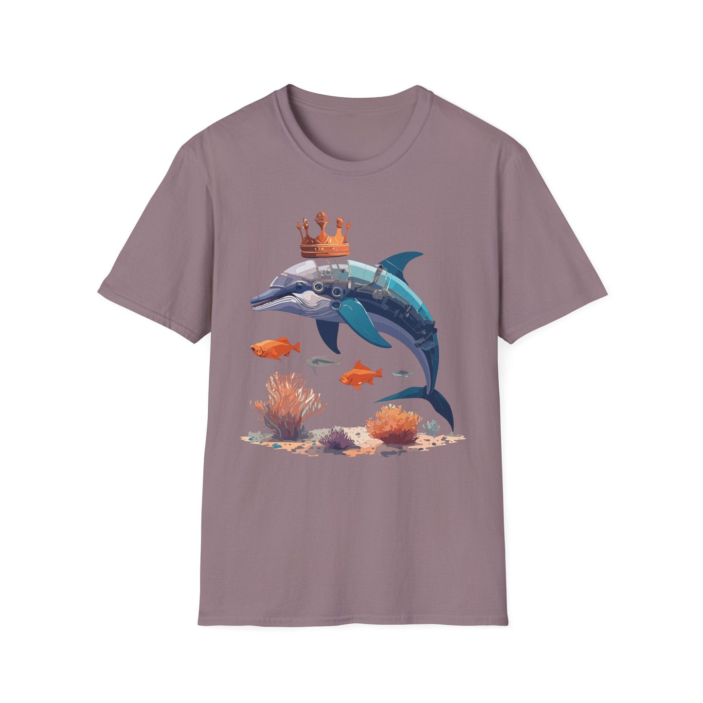 Dolphin Shirt Unisex Softstyle Short Sleeve Tee Gildan 64000 100 Percent Ring Spun Cotton
