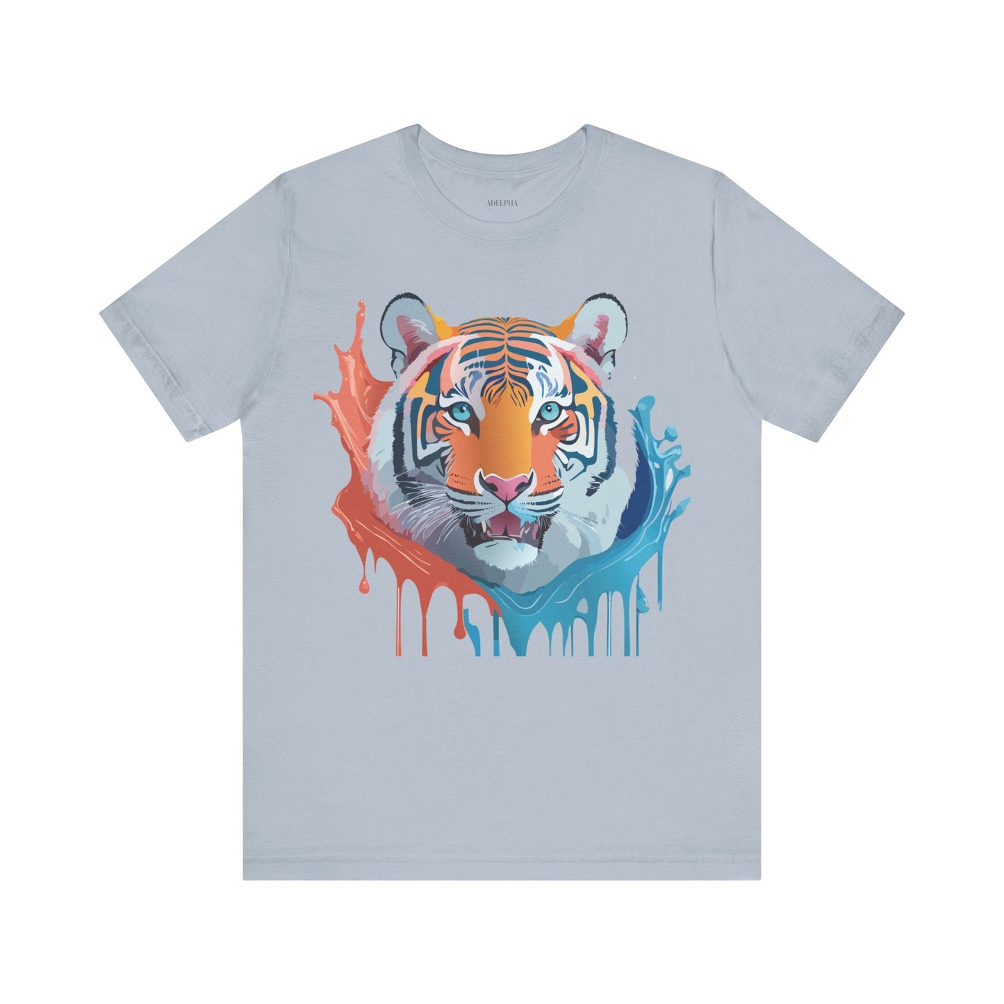 Tiger Graphic Unisex 100 Cotton Vintage Art with Animal Tee 22